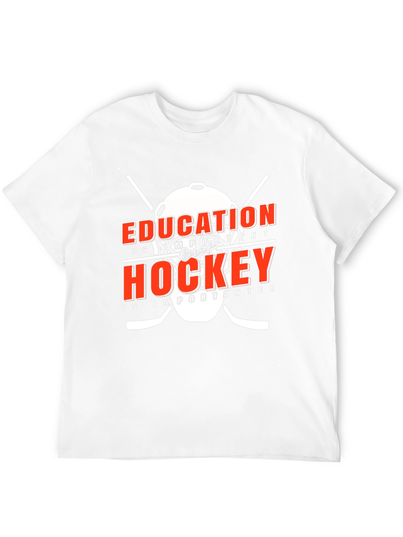 Black Education But Hockey T-Shirt view 12