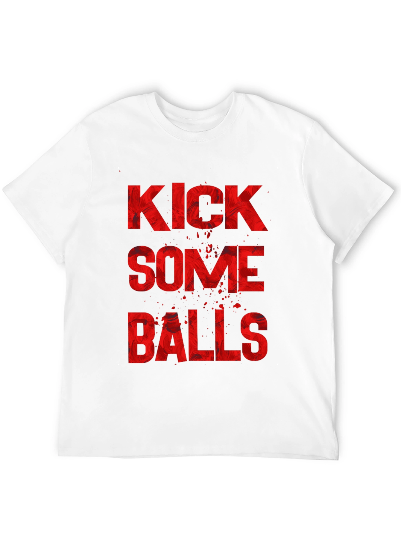 Black Kick Some Balls Graphic T-Shirt view 12