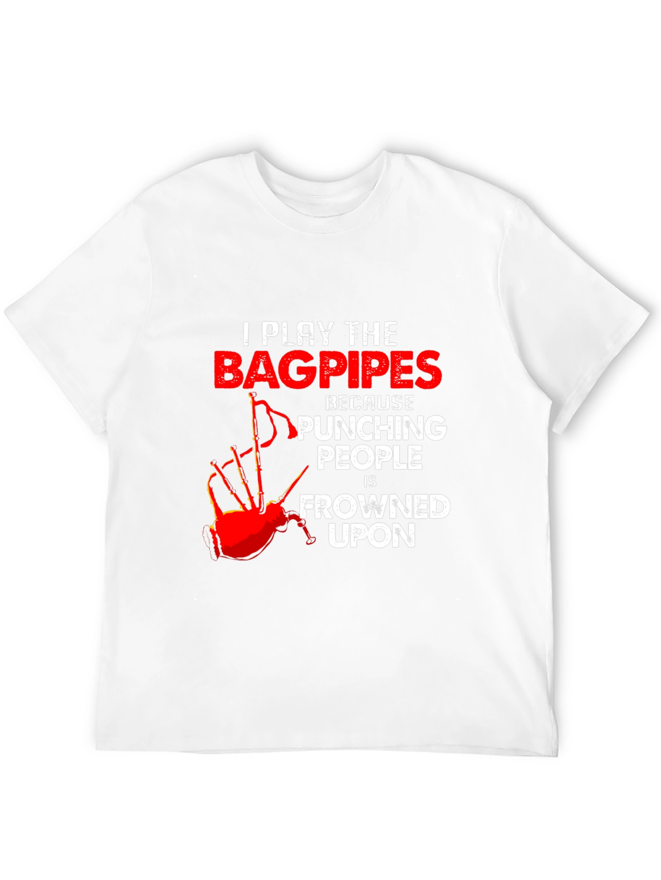 Black Bagpipes T-Shirt: Because Punching People is Frowned Upon view 12