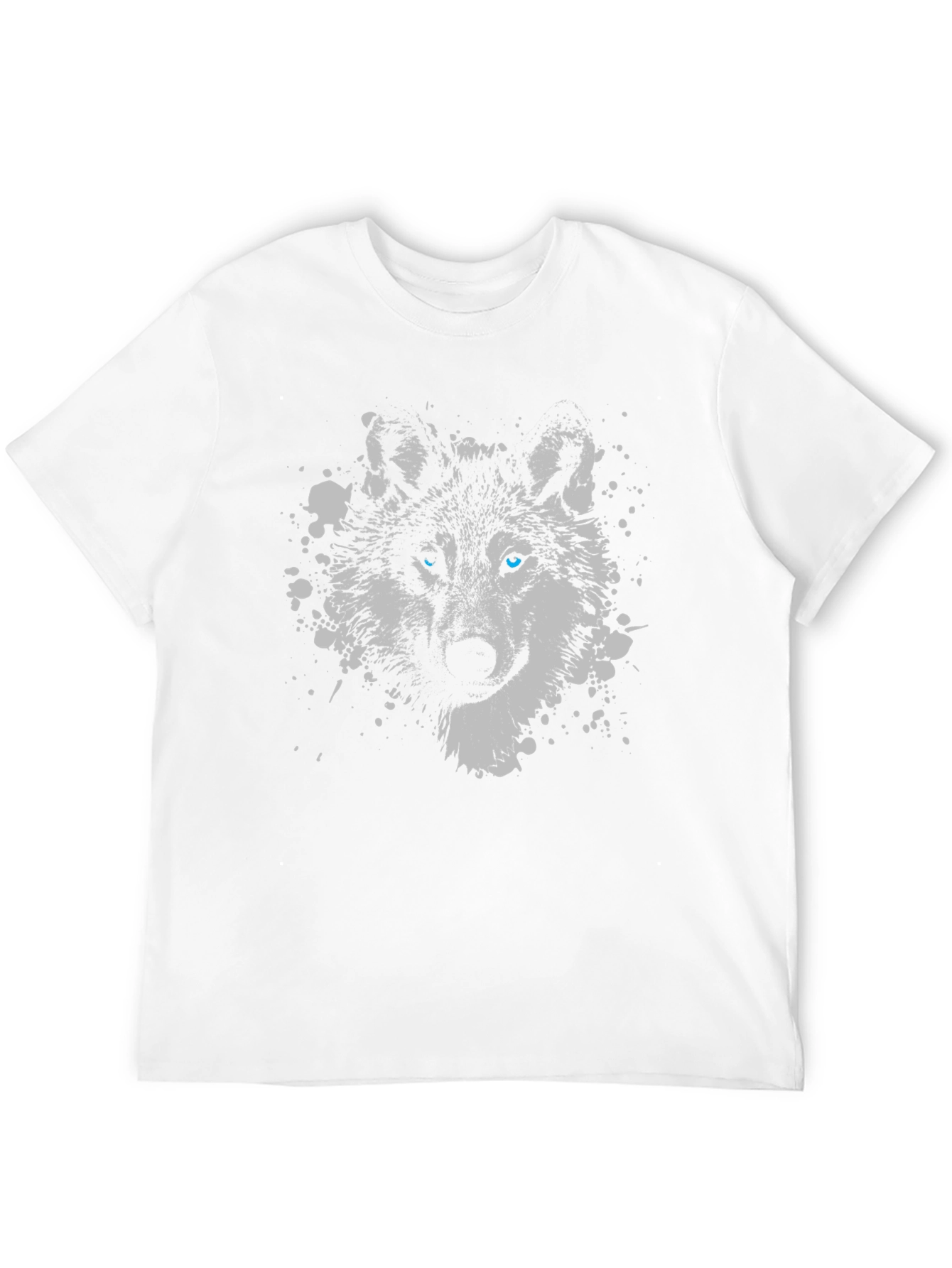 Black Wolf Graphic T-Shirt - Black Crew Neck Tee view 12