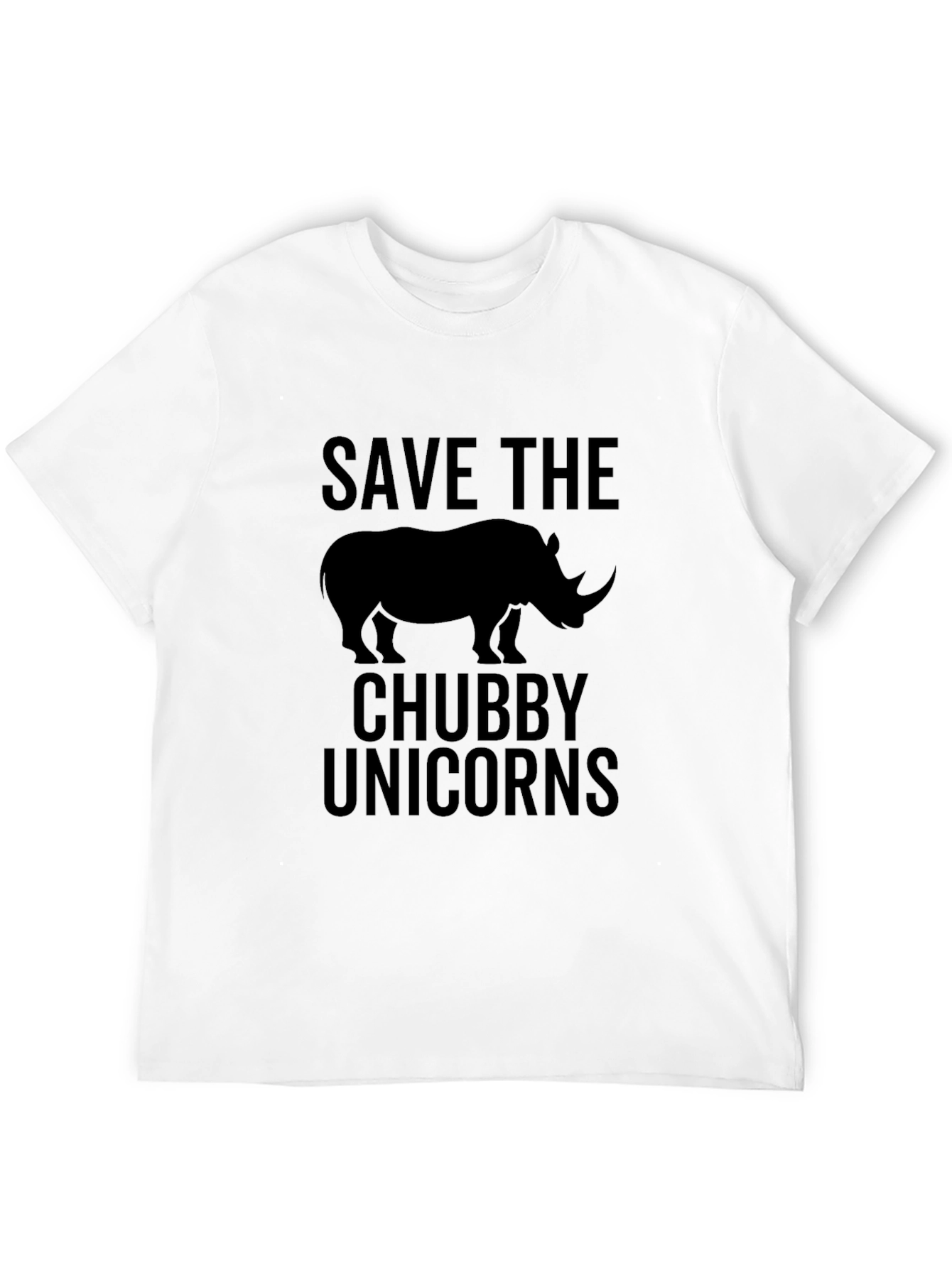 Black Save the Chubby Unicorns T-Shirt view 12