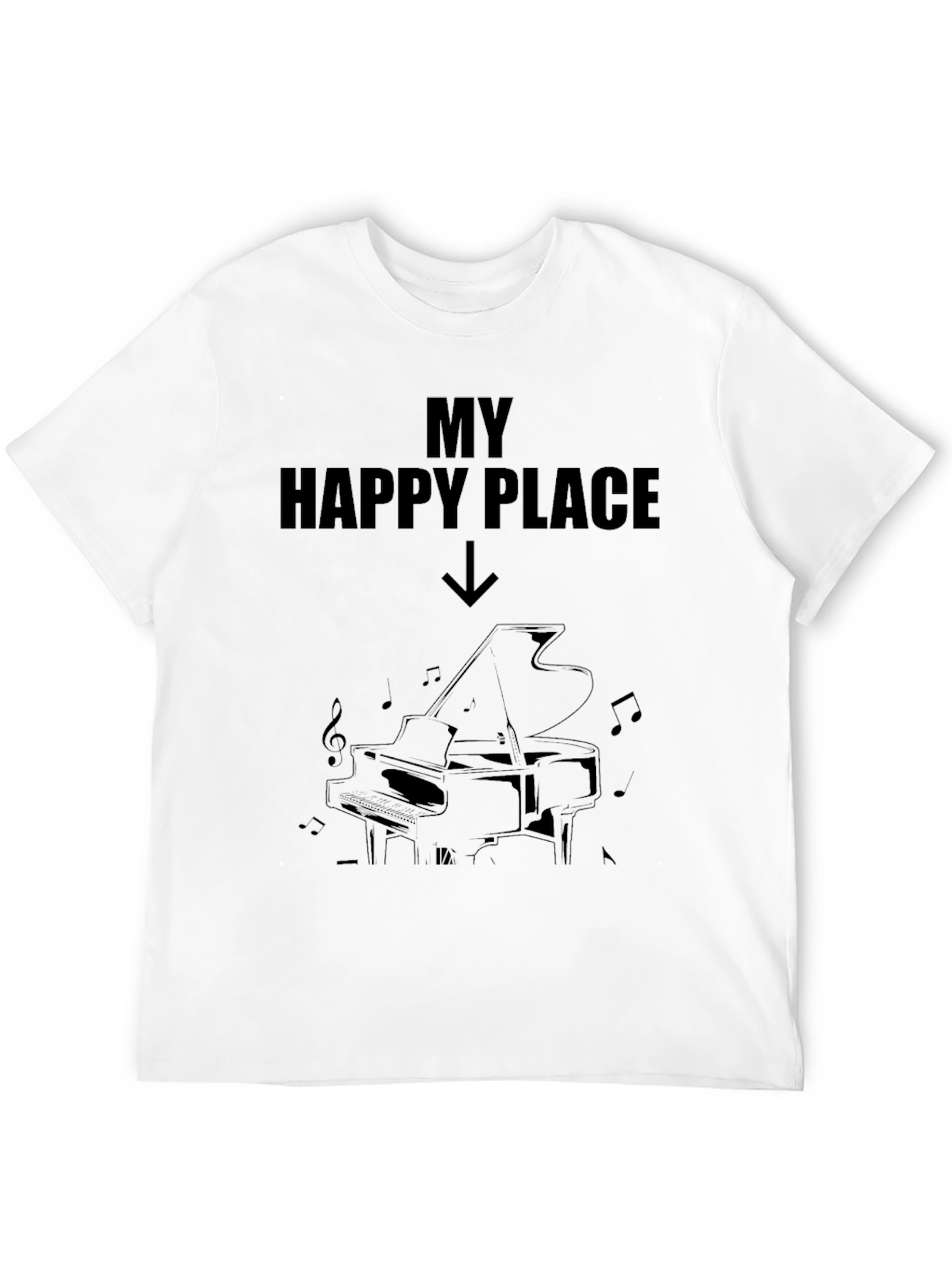 My Happy Place Piano T-Shirt Musician Gift - 12