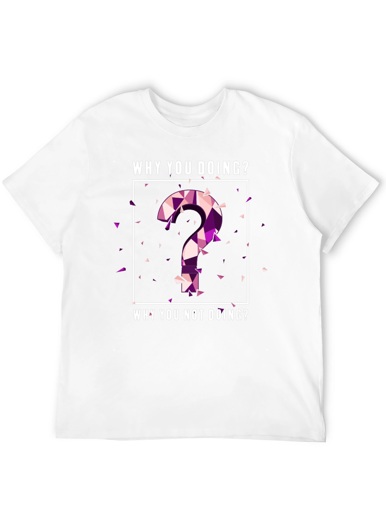 Black Why You Doing? Graphic Tee view 12