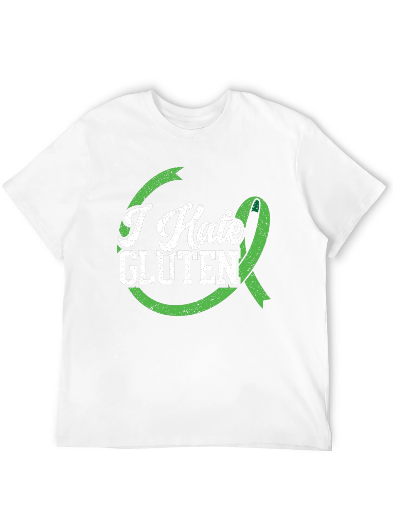 I Hate Gluten Awareness T-Shirt - Black - 12