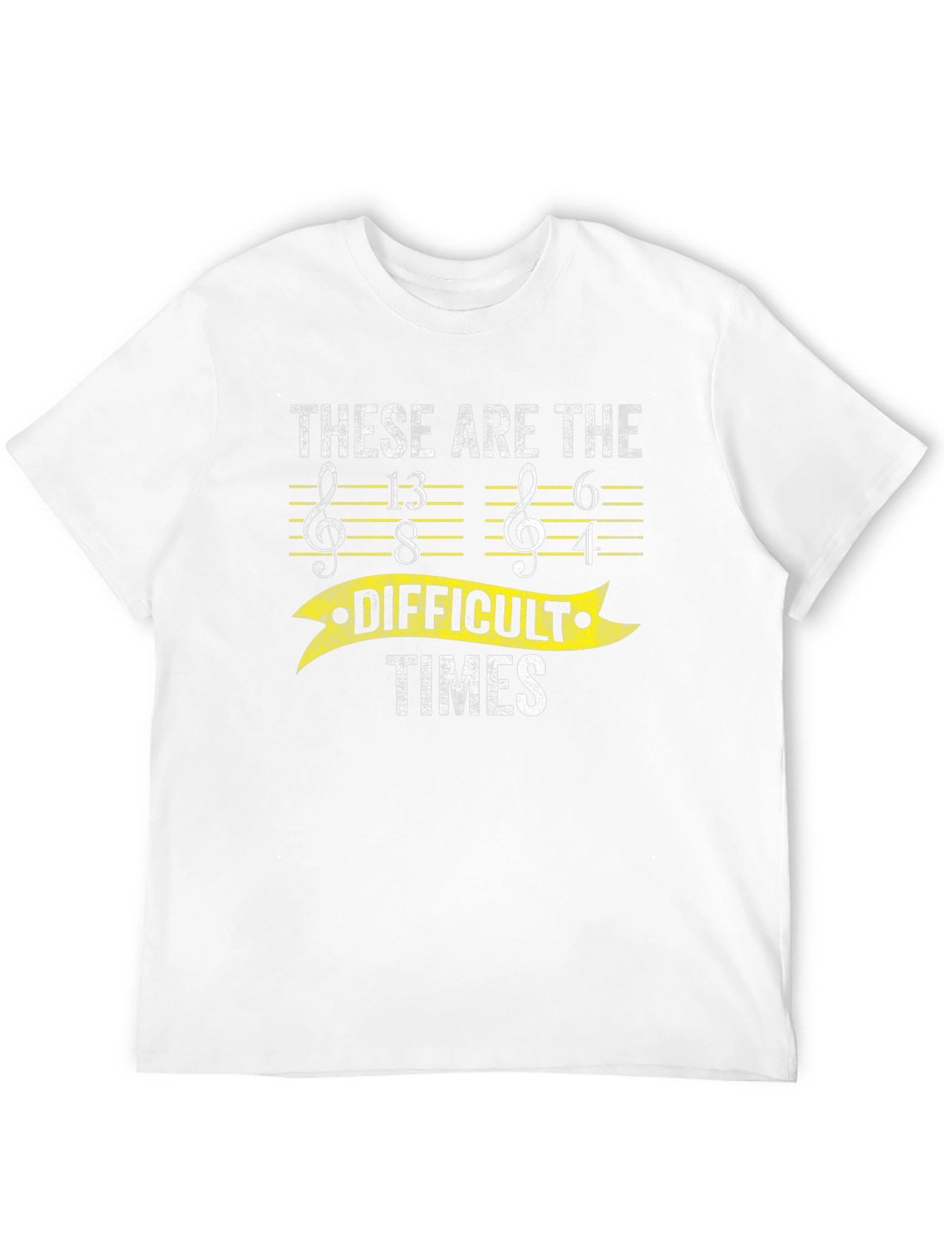 Black Difficult Times Music T-Shirt  view 12