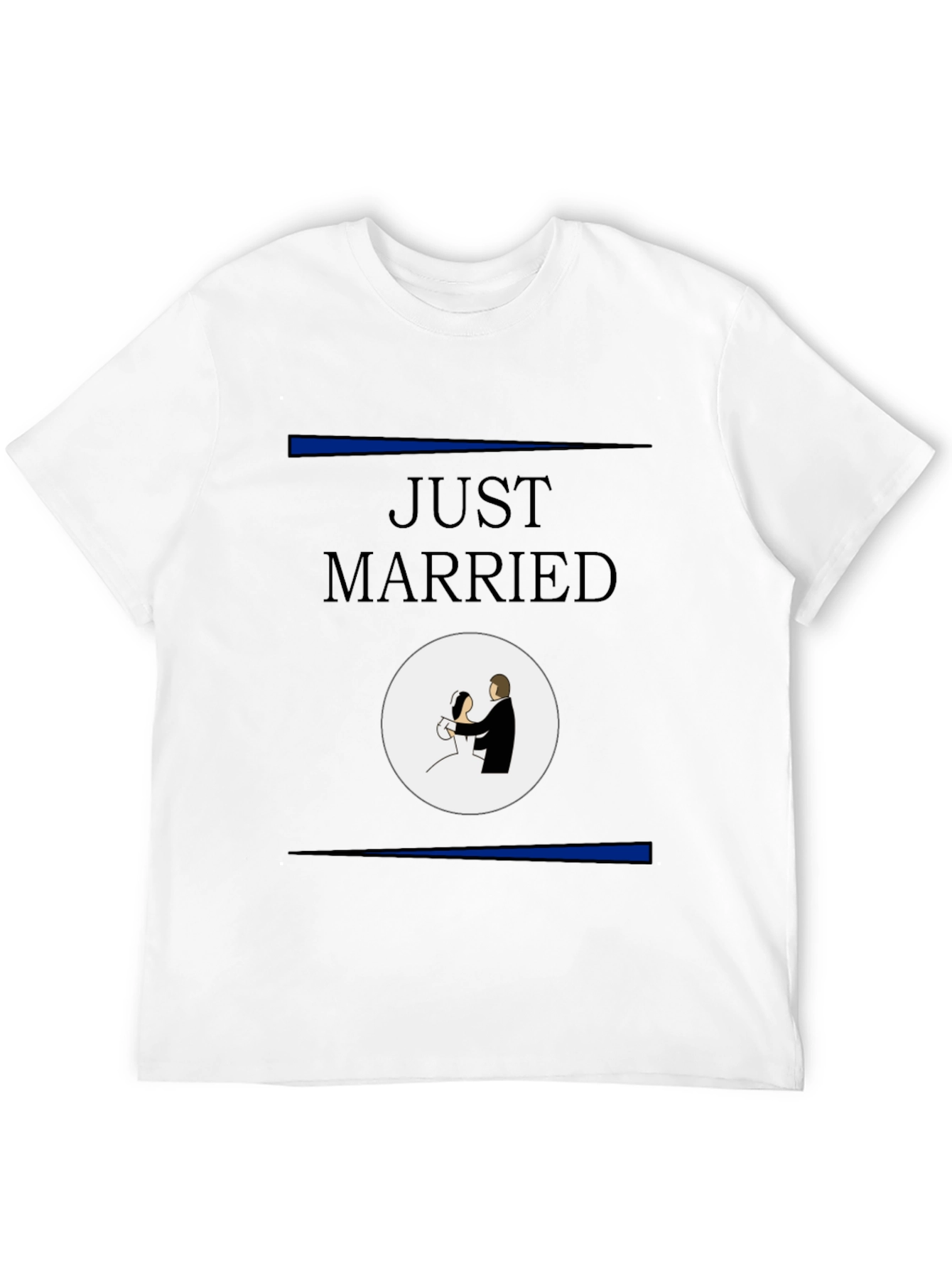 Black Just Married T-Shirt view 12