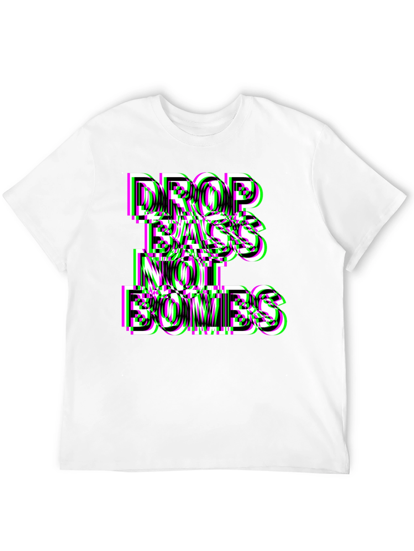 Black Drop Bass Not Bombs Graphic Tee view 12