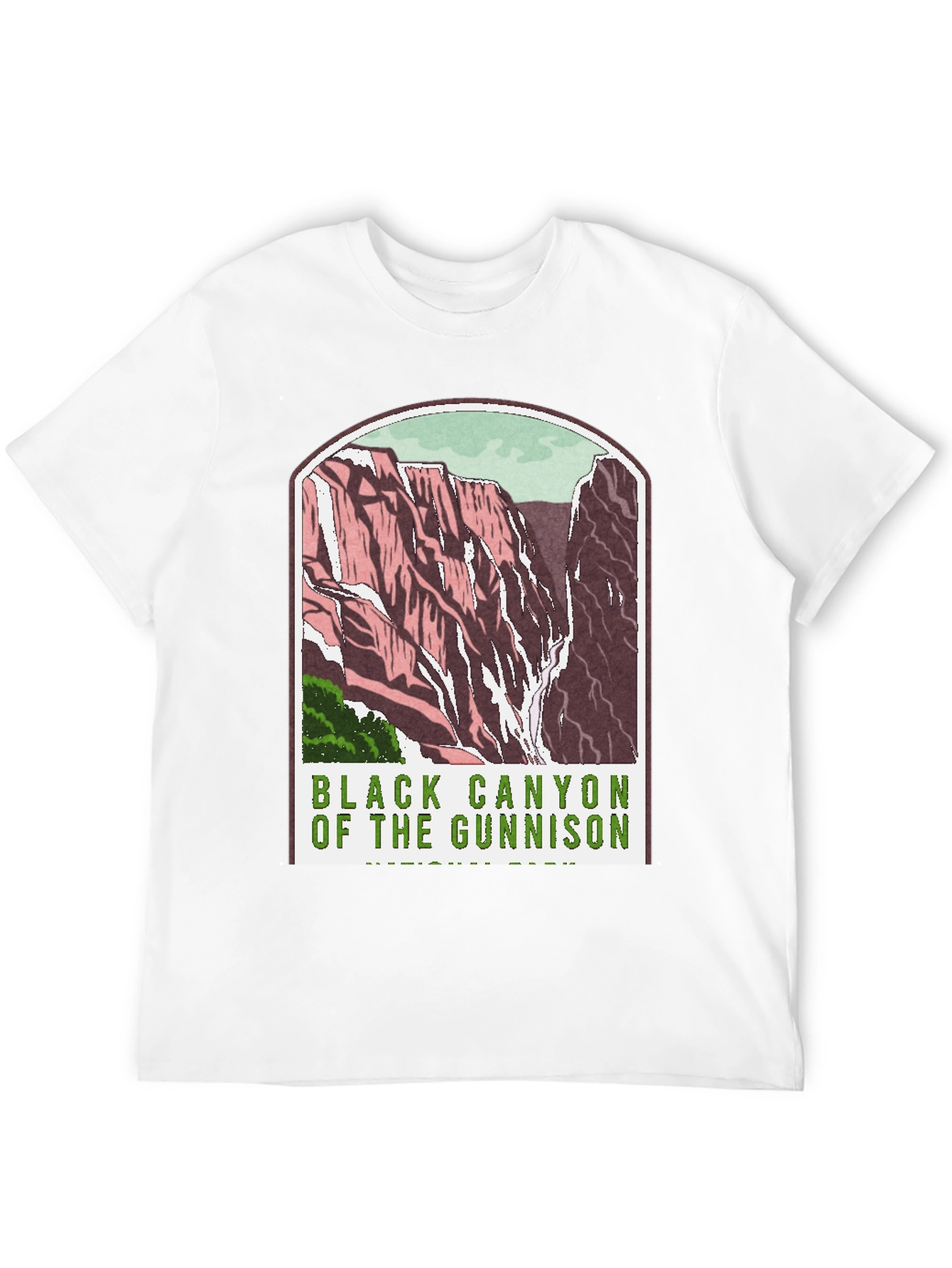 Black Black Canyon of the Gunnison T-Shirt view 12