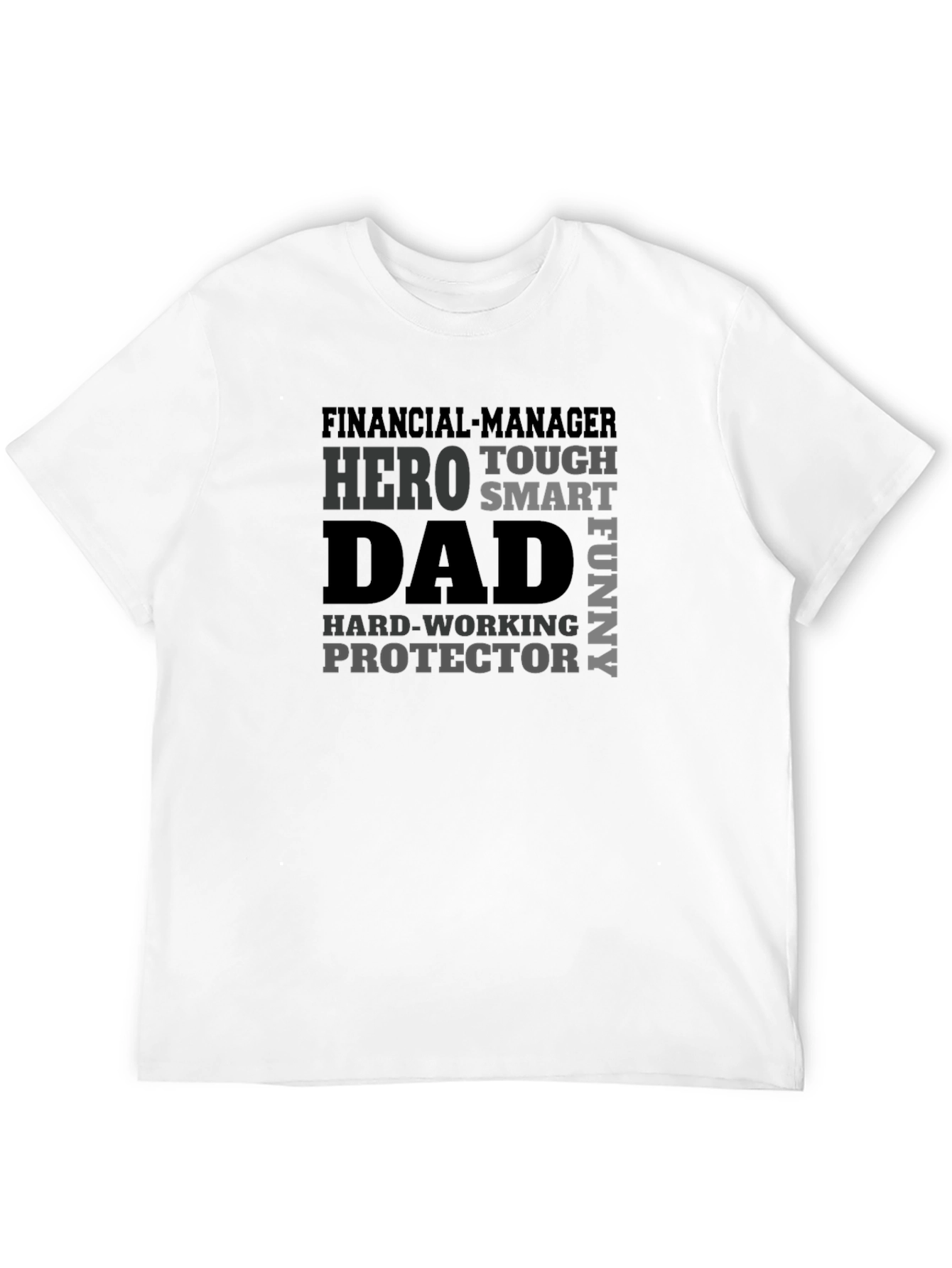 Black Dad Hero Graphic Tee - Financial Manager T-Shirt view 12
