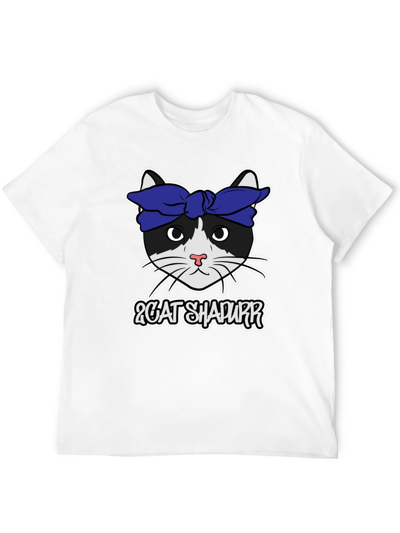 Black Cat Shapurr T-Shirt view 12