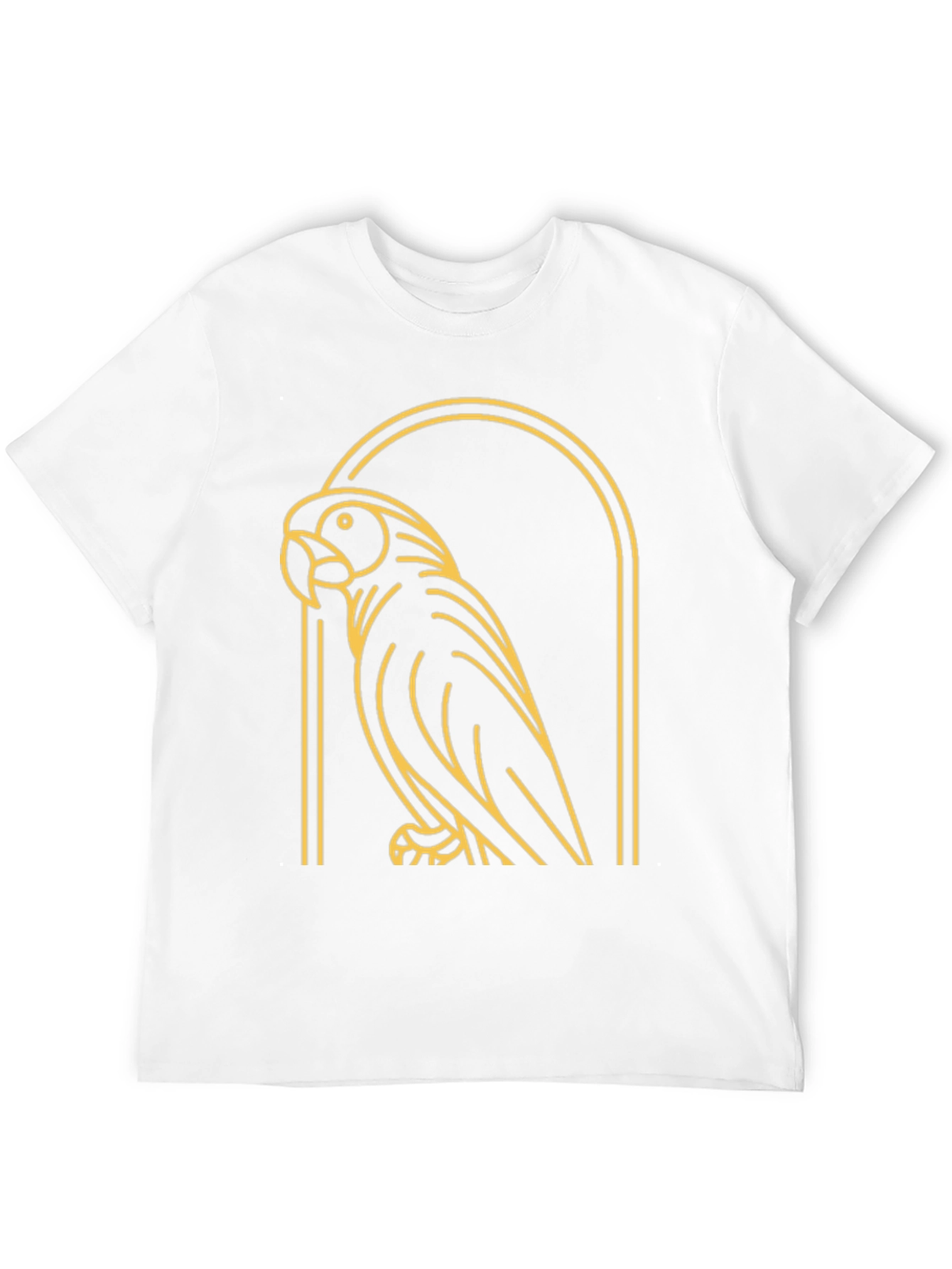 Black Parrot Graphic Tee - Modern Bird Design view 12