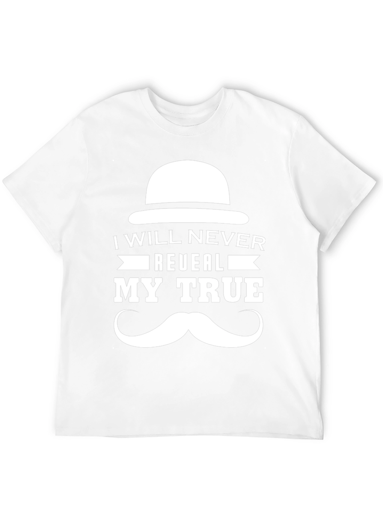 Black I Will Never Reveal My True Identity T-Shirt view 12
