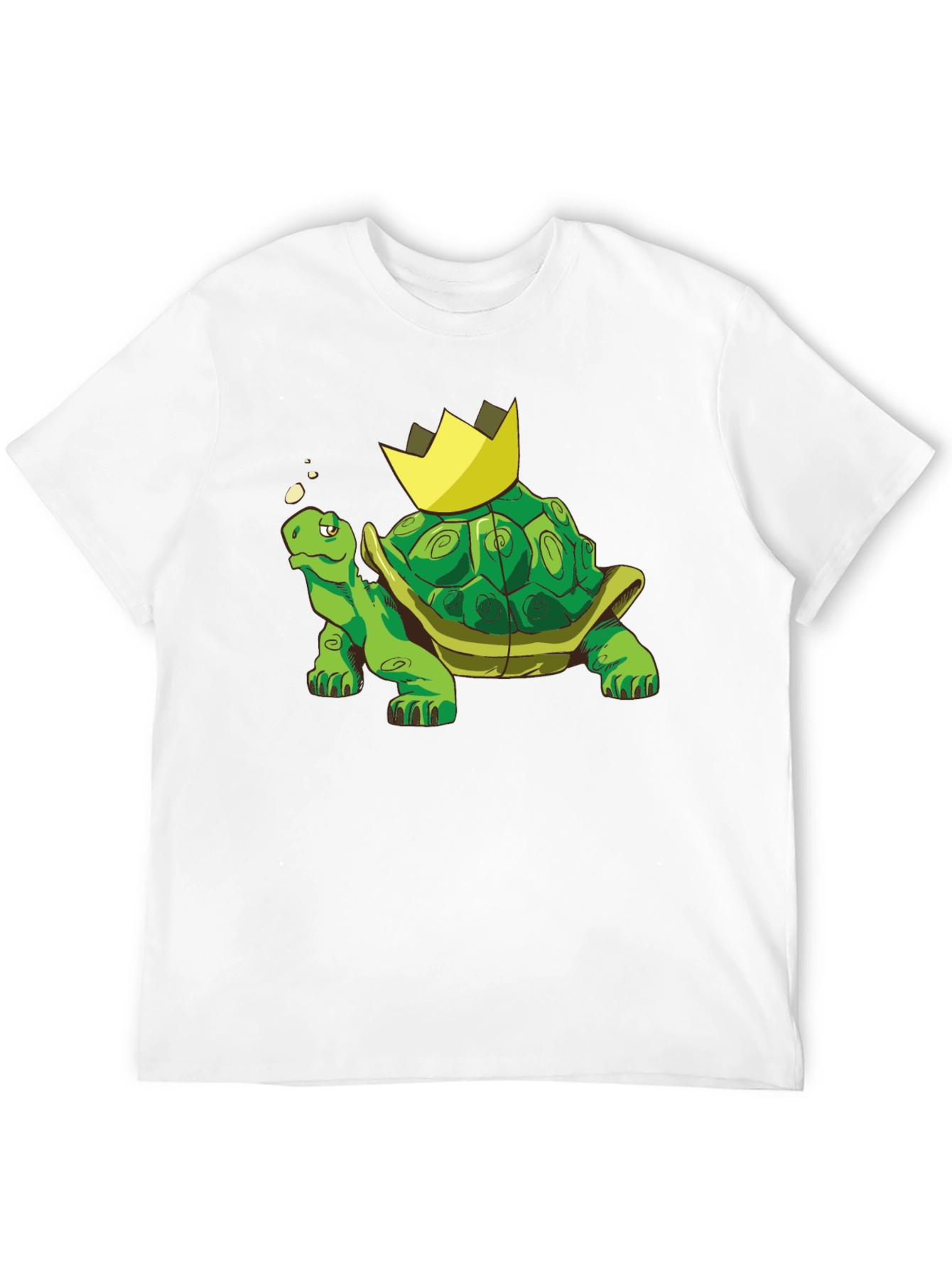 Black King Turtle T-Shirt - Cartoon Graphic Tee view 12