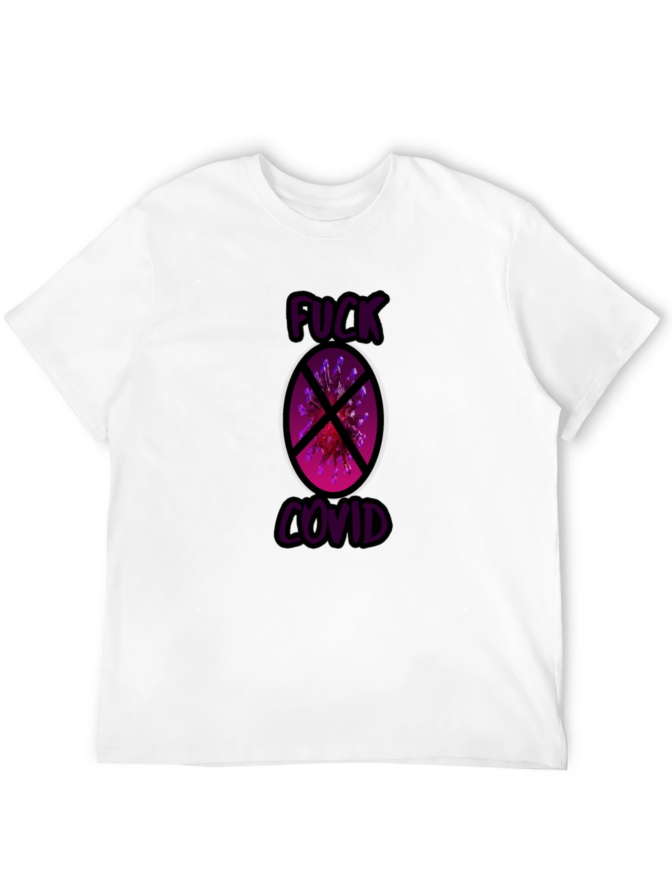 Black F*ck Covid Black Graphic Tee view 12