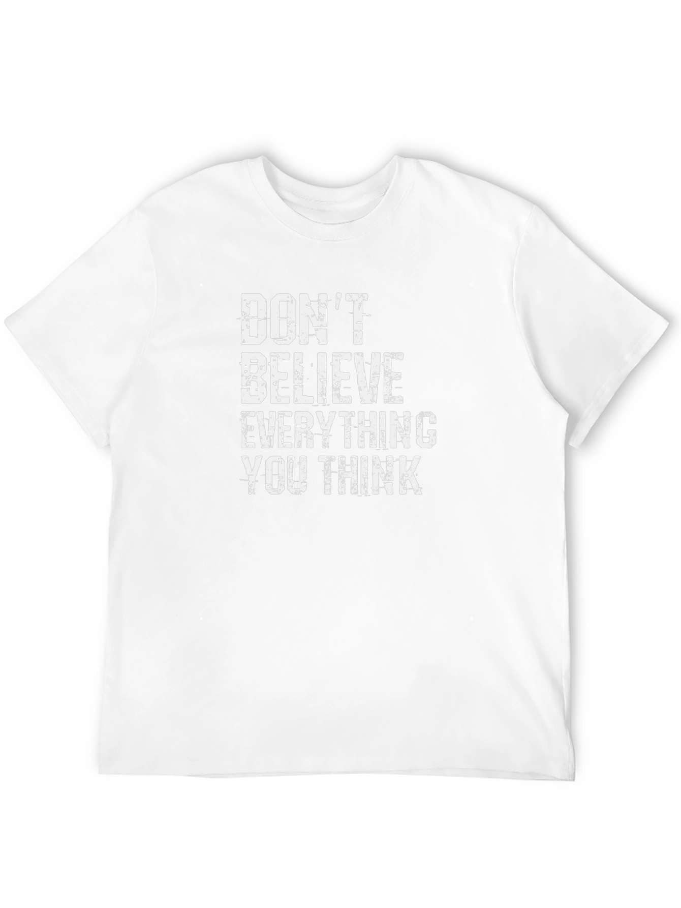 Black Don't Believe T-Shirt - Black Crew Neck Tee view 12