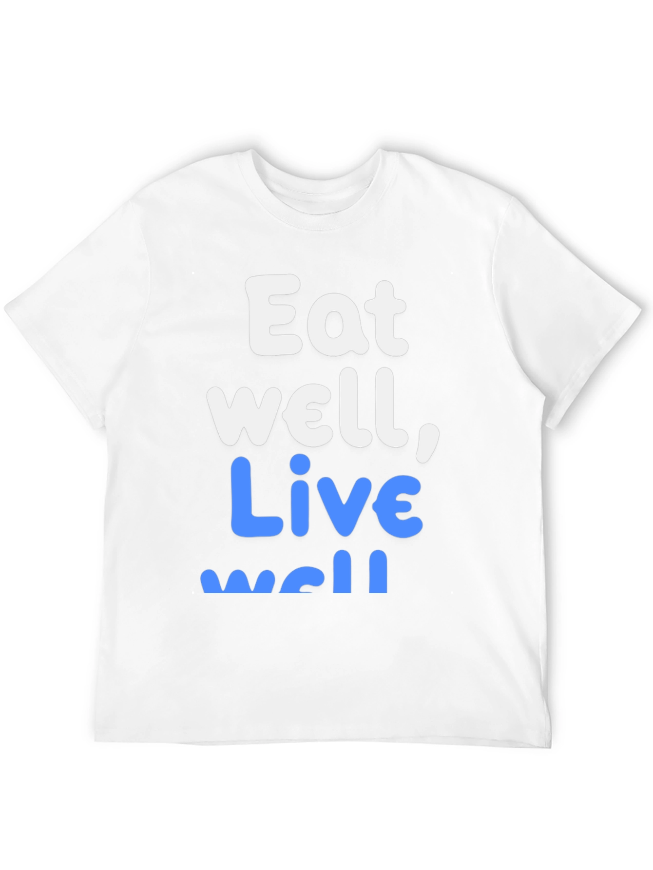 Black Eat Well, Live Well Graphic Tee - Unisex view 12