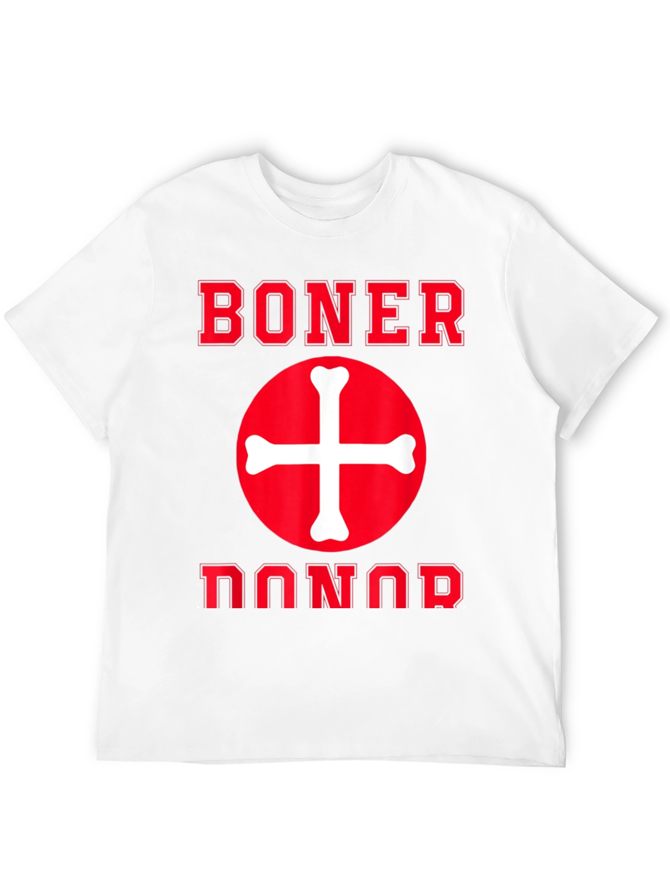 Black Humorous "Boner Donor" T-Shirt - Funny Graphic Tee view 12
