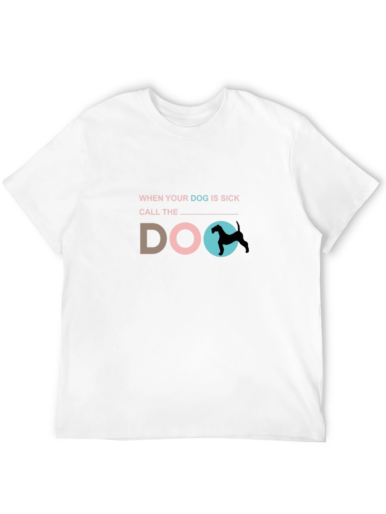Black Funny Dog Vet T-Shirt - "Call the Doc" Graphic Tee view 12