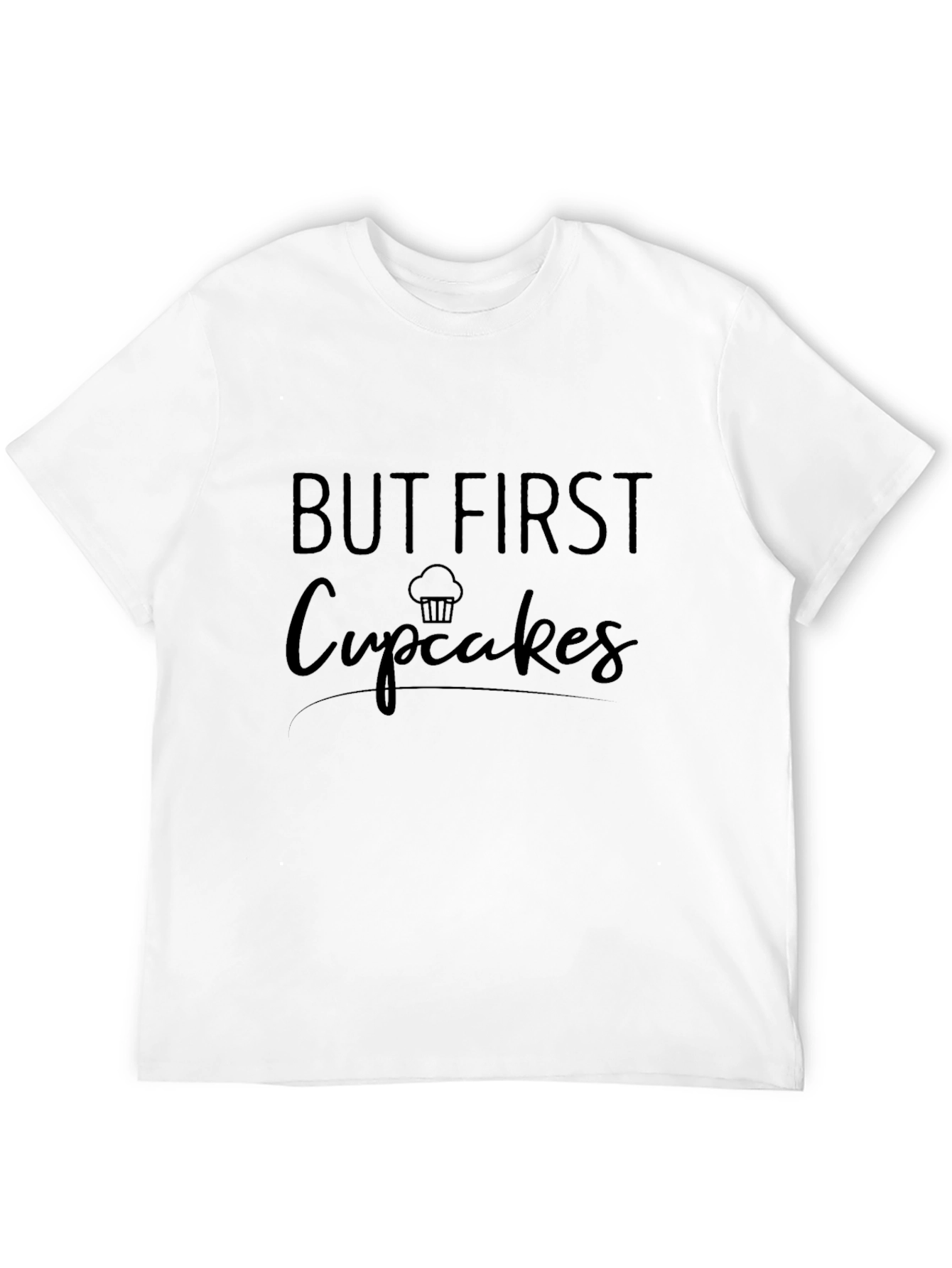 Black But First Cupcakes Graphic Tee - Black view 12