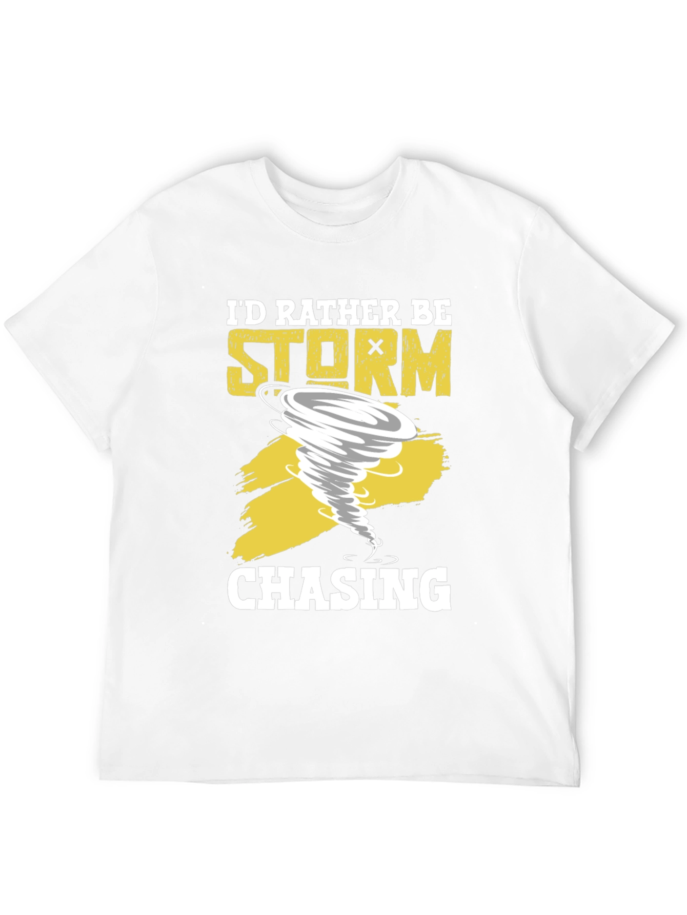 Black Storm Chaser T-Shirt - Tornado Graphic Novelty Tee view 12