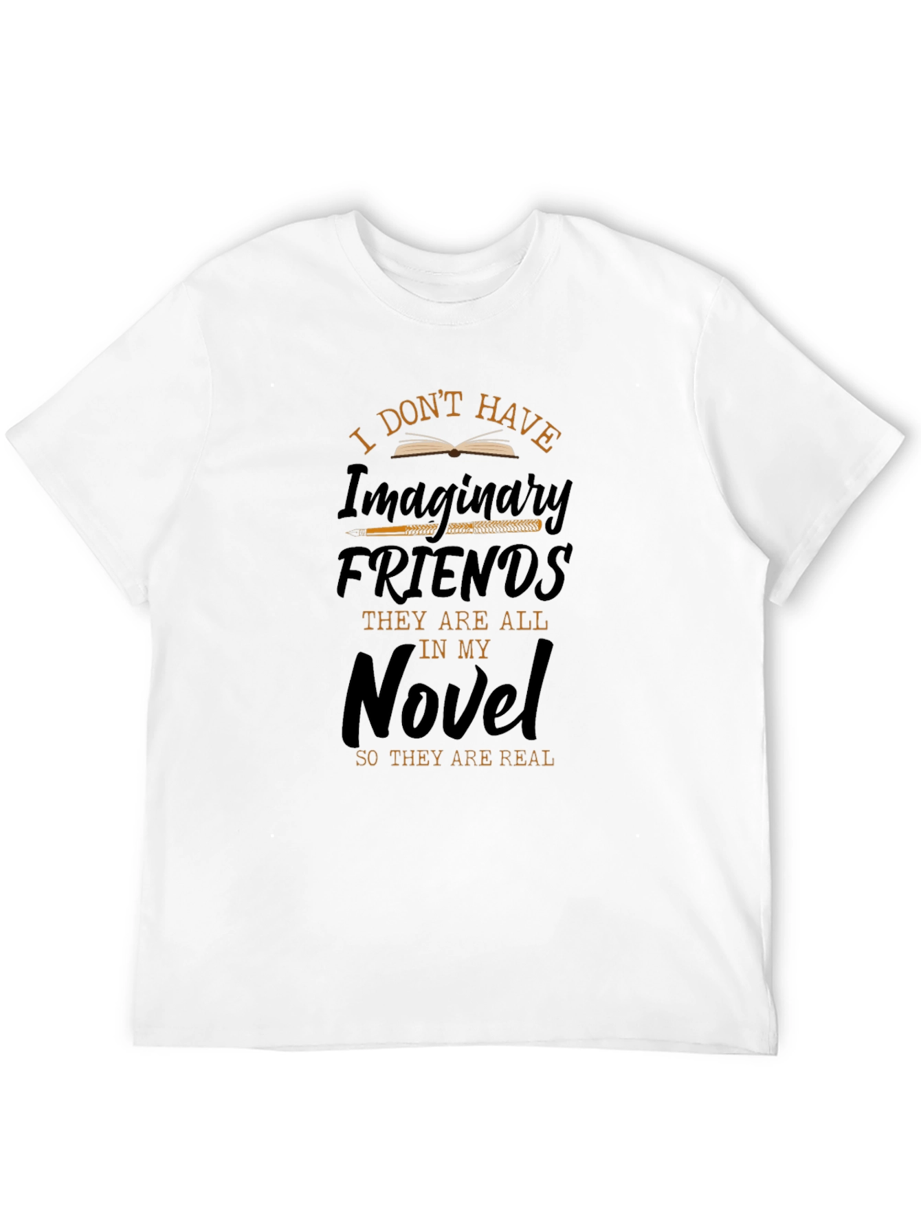 Black Writer's Novel Imaginary Friends T-Shirt view 12