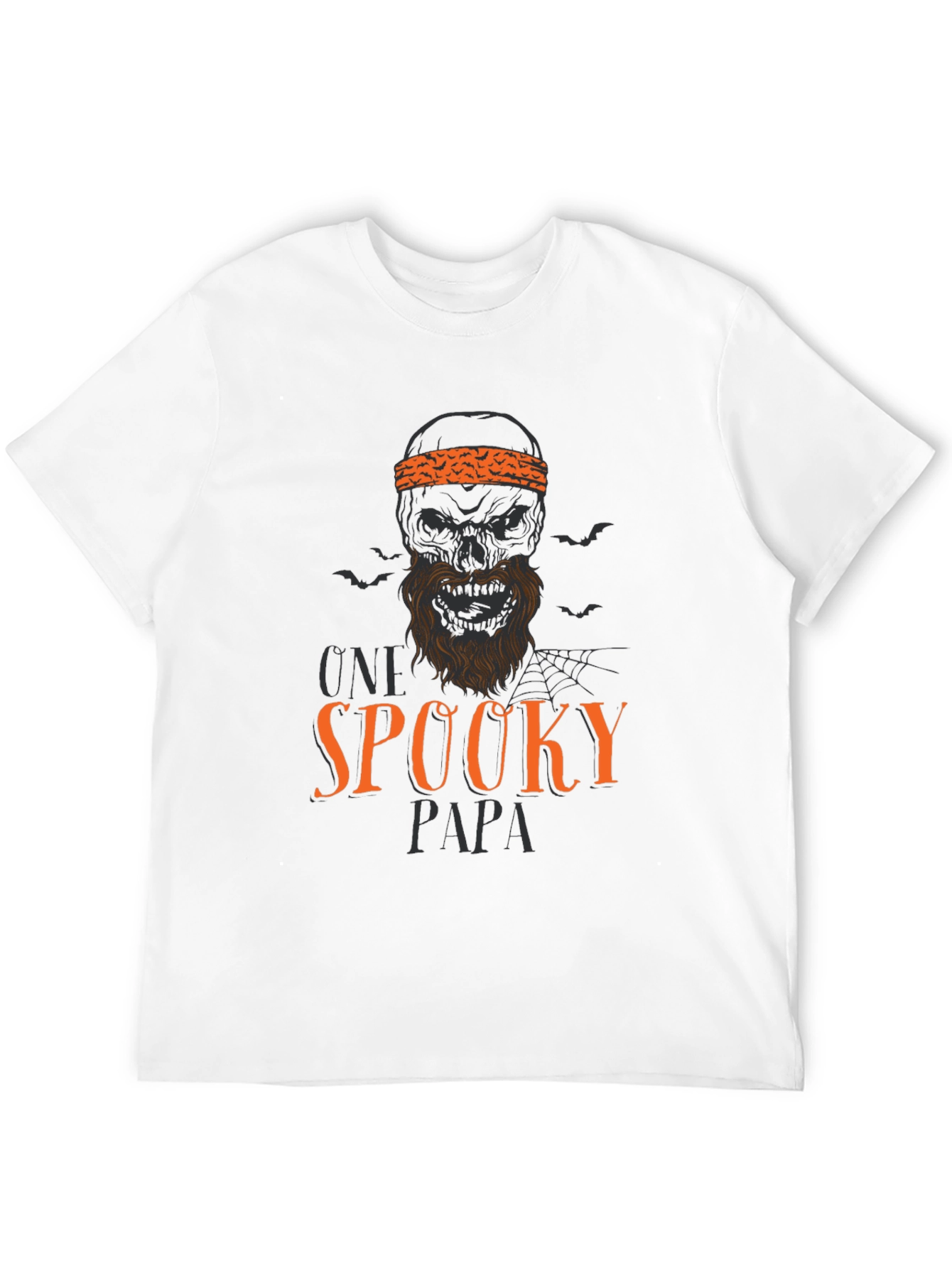 Black Spooky Papa Halloween Graphic T-Shirt view 12