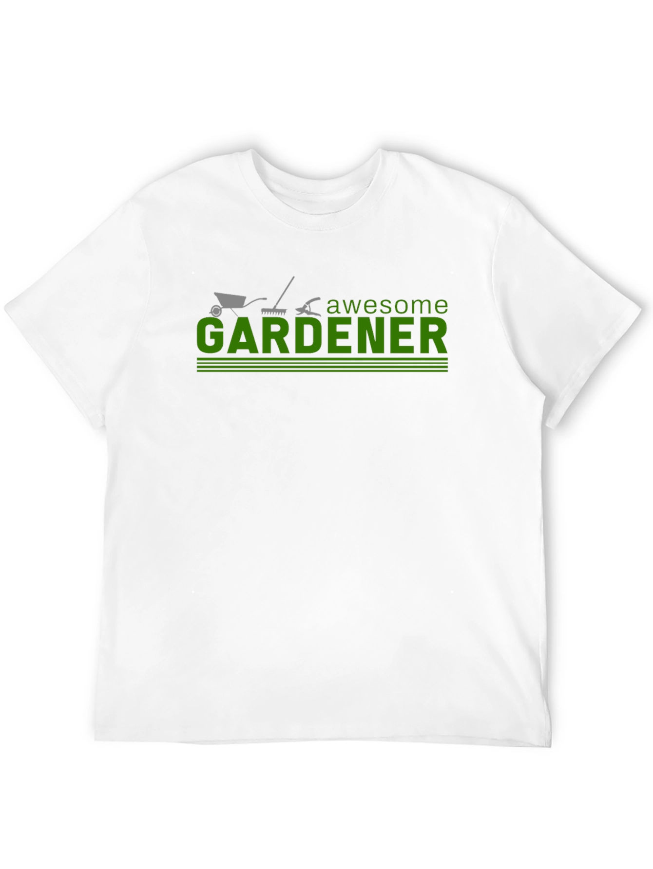 Black Awesome Gardener T-Shirt - Gardening Tool Design view 12