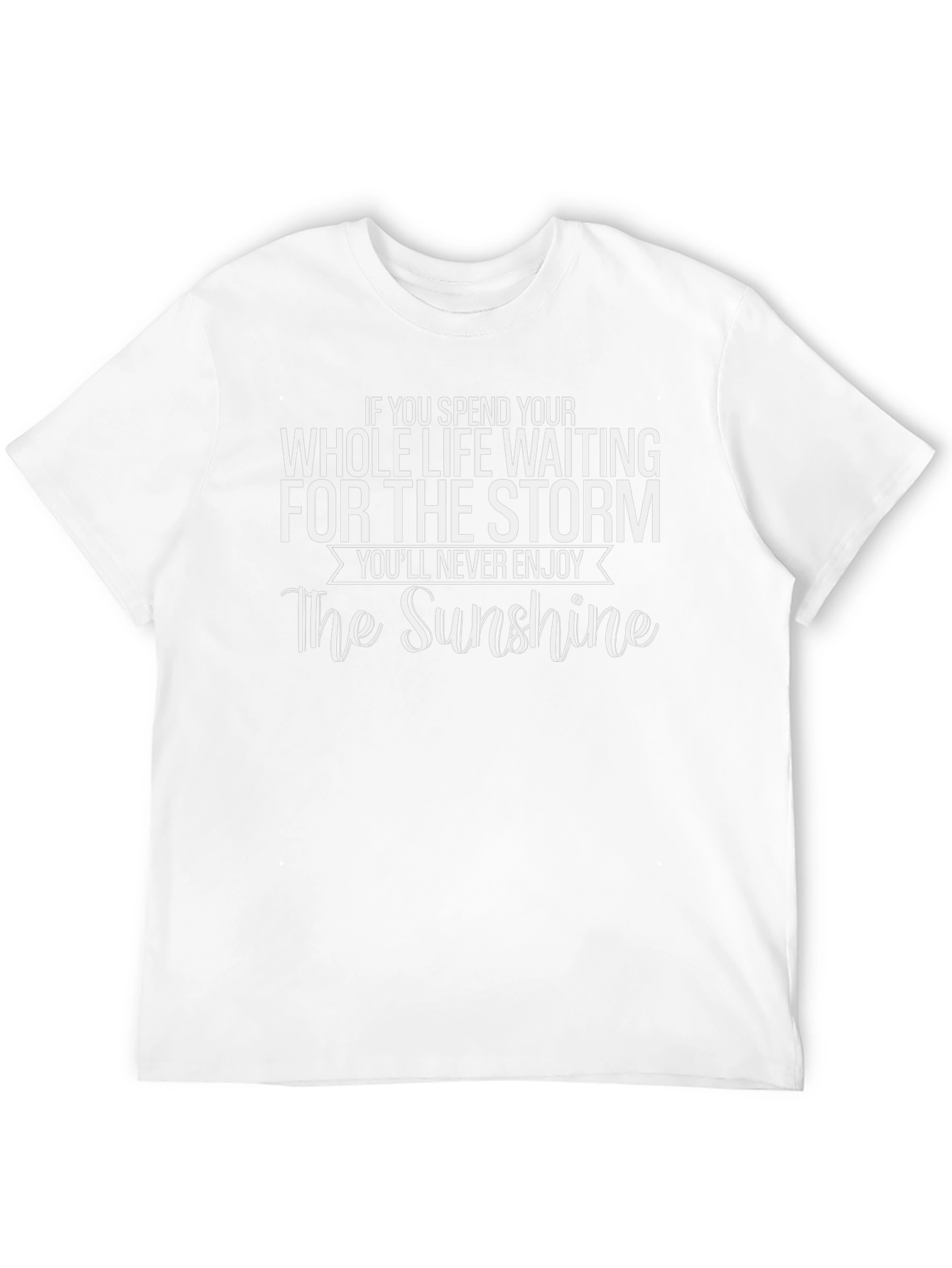 Black Sunshine Quote T-Shirt - Motivational Graphic Tee view 12