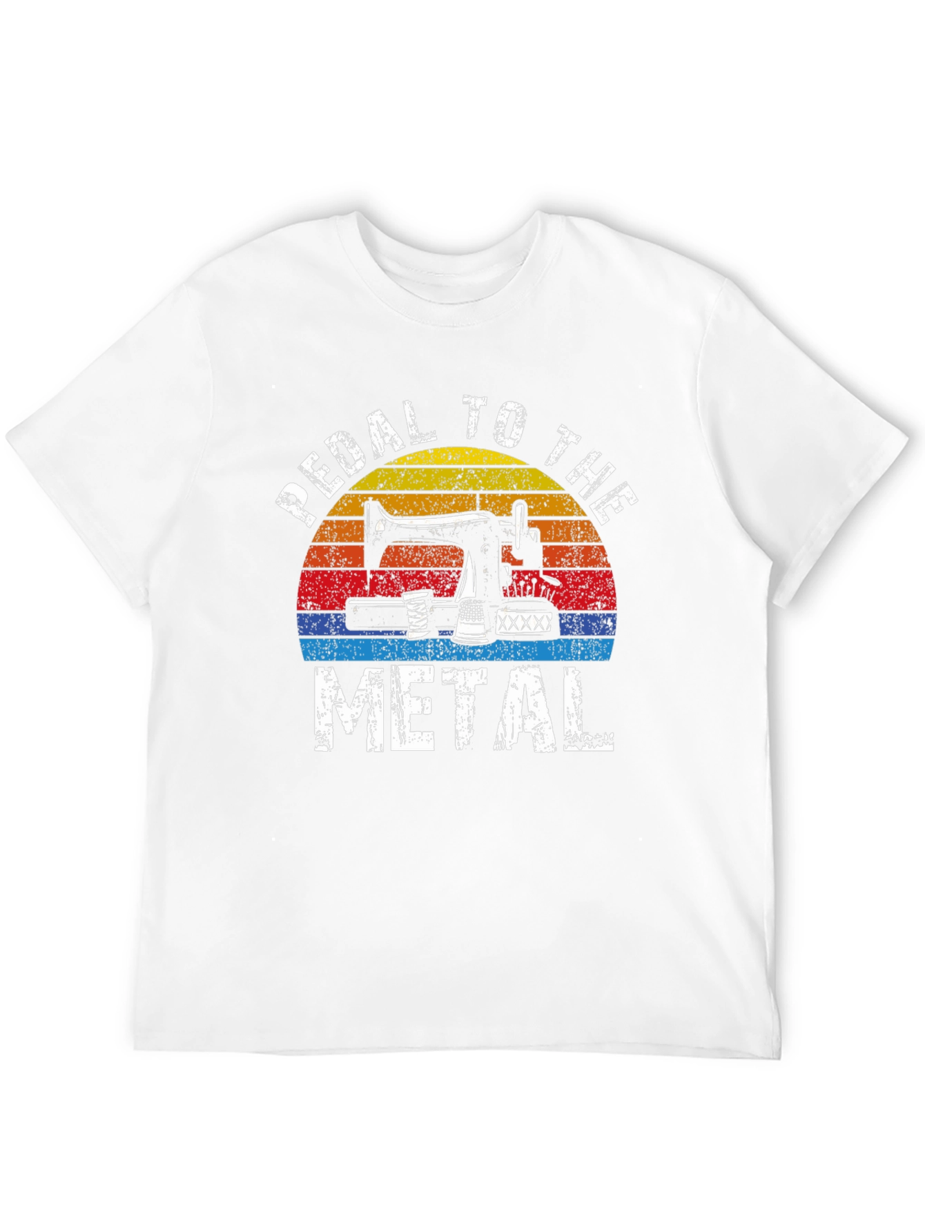 Black Pedal to the Metal Sewing T-Shirt view 12