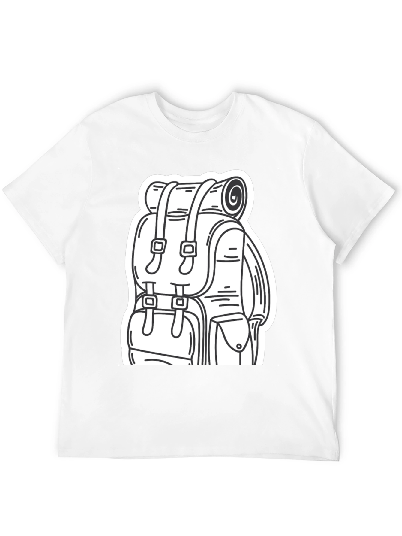 Black Backpack Graphic Tee - Adventure Ready view 12
