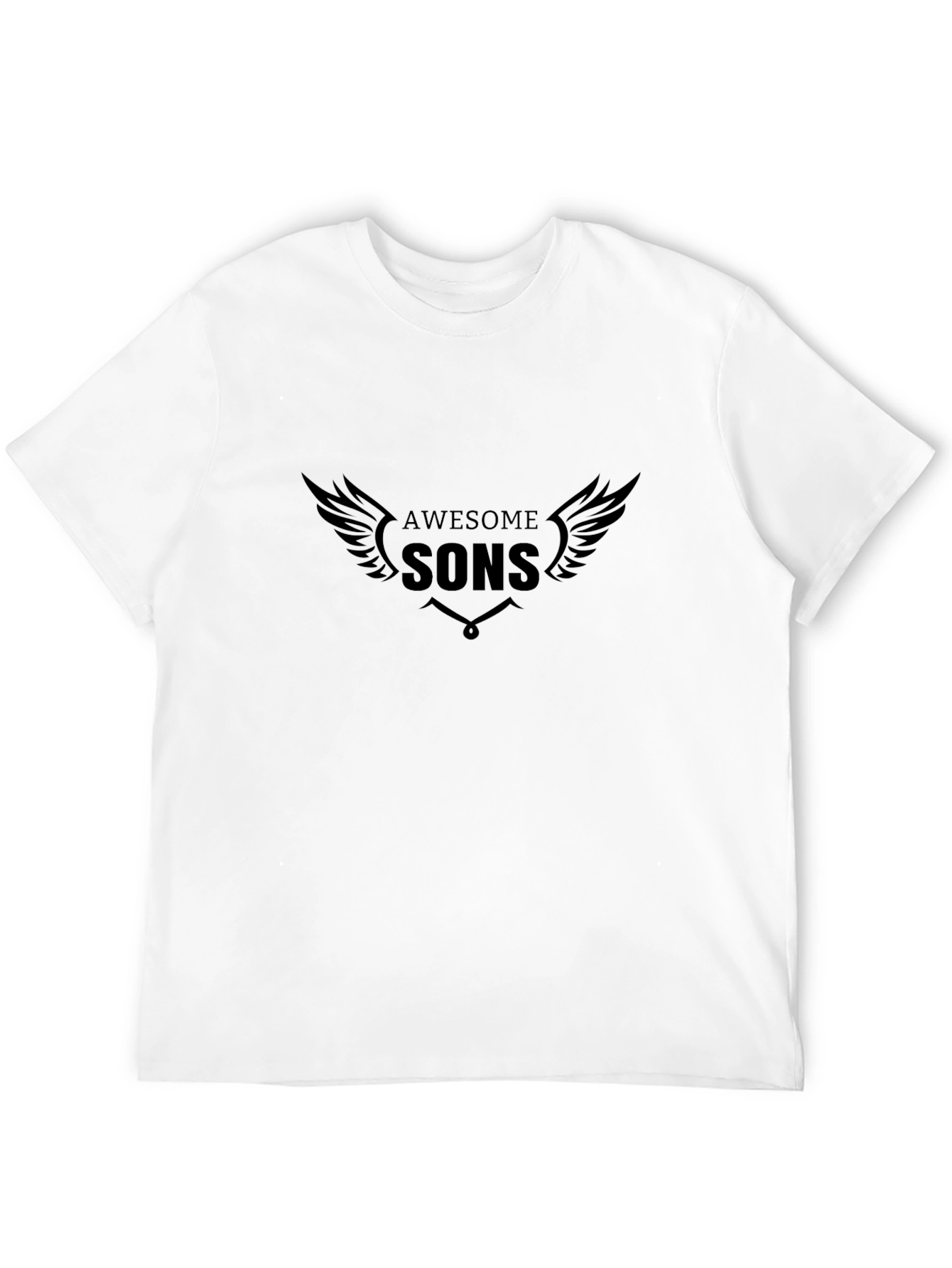 Black Awesome Sons Graphic Tee - Black Cotton Shirt view 12