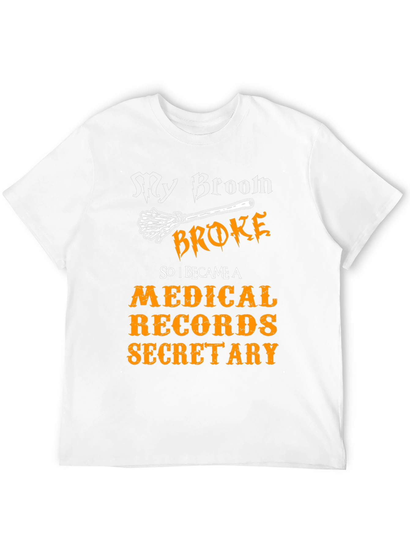 Black Medical Records Secretary Halloween T-Shirt view 12