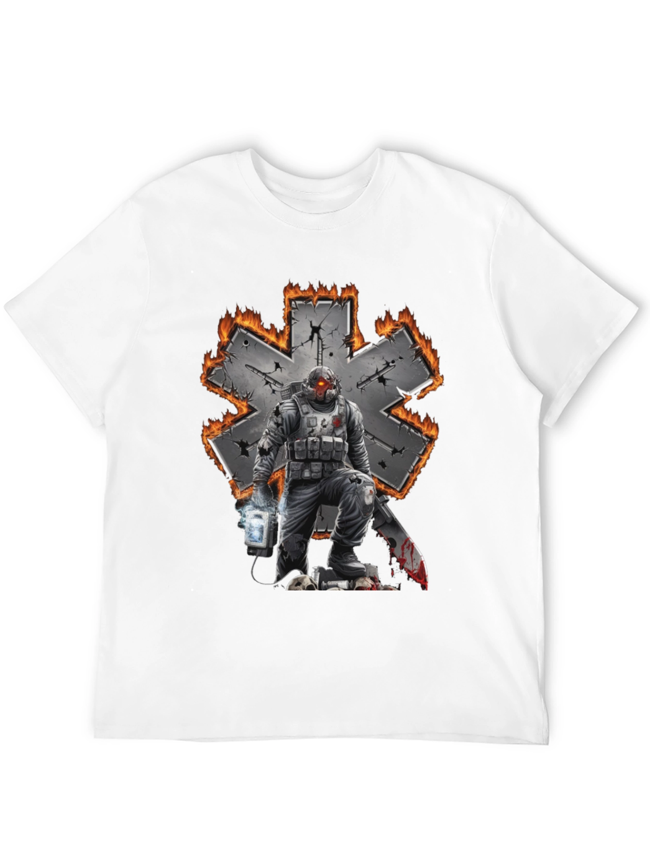 Black Paramedic Star of Life T-Shirt view 12