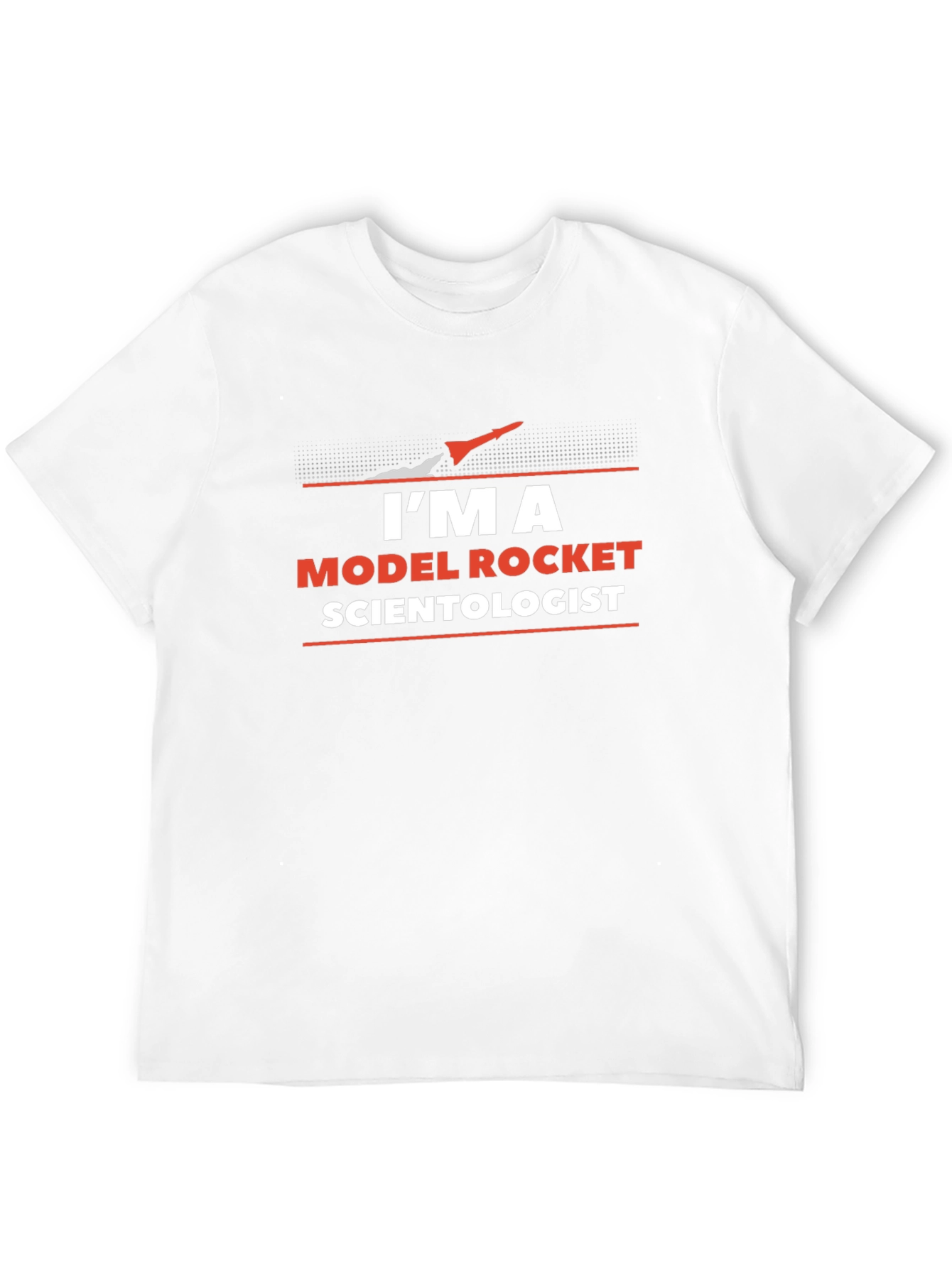 Black I'm a Model Rocket Scientist Black T-Shirt view 12