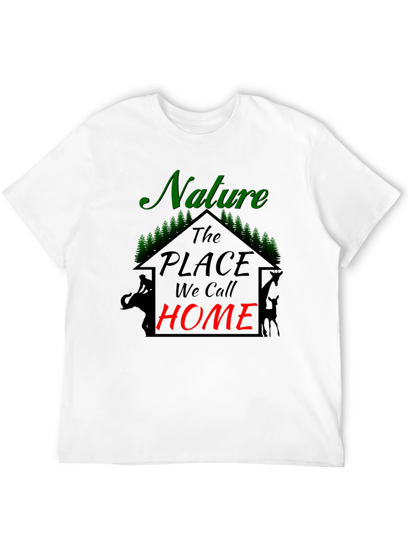 Black Nature Is Home Black Tee view 12