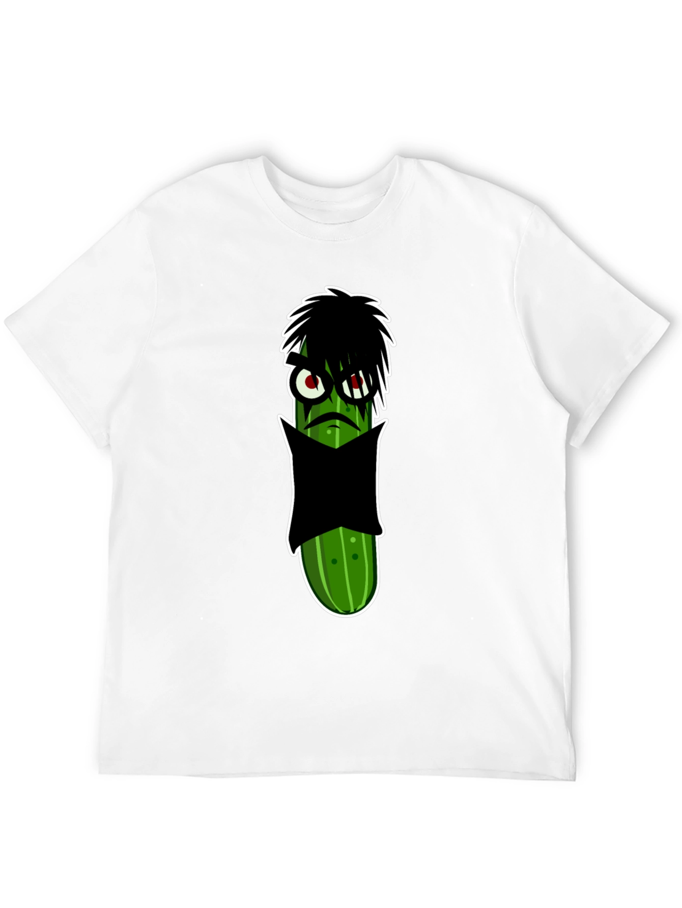 Black Emo Pickle Graphic Tee - Unique & Fun Design view 12