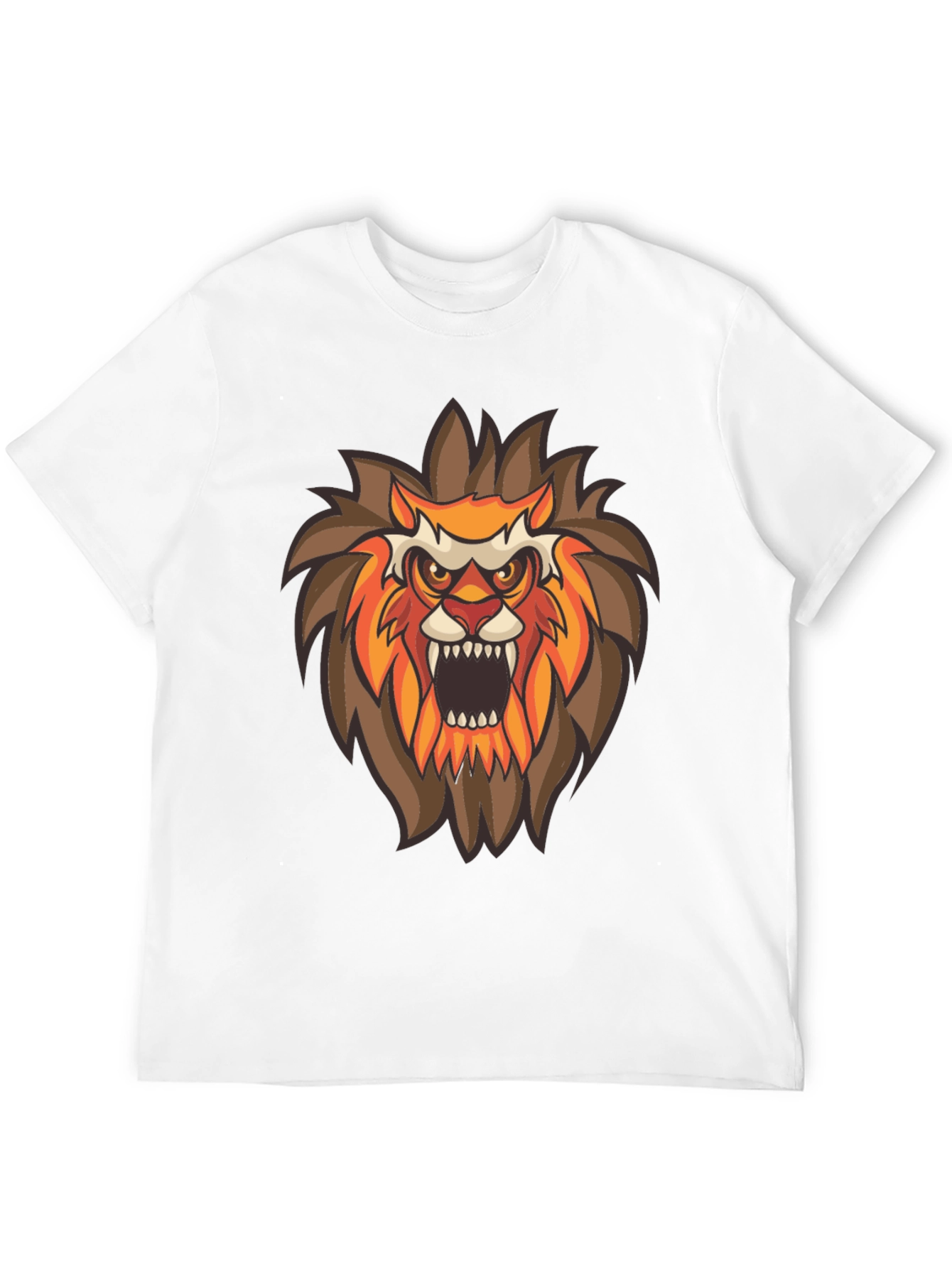 Black Lion Graphic Black T-Shirt view 12