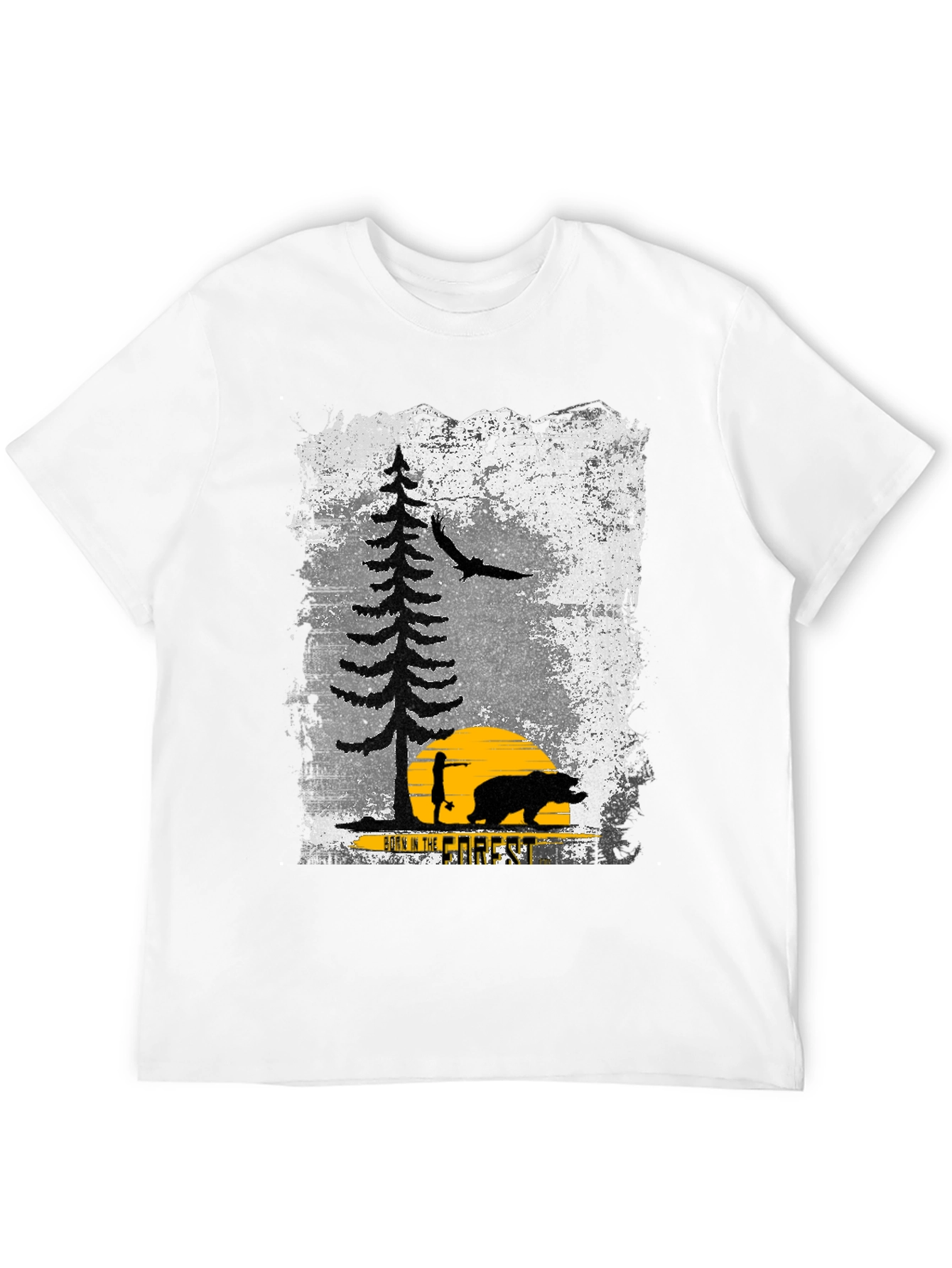 Black Born in the Forest Graphic Tee view 12