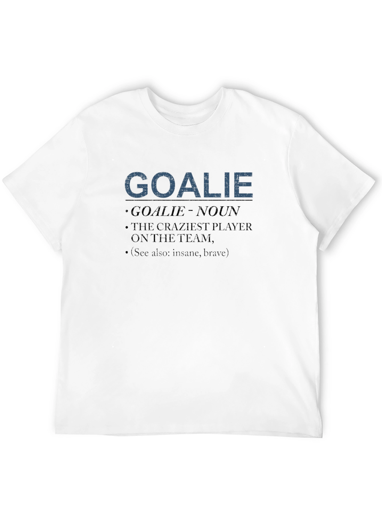 Black Goalie Definition Graphic Tee - Hockey Fan Apparel view 12