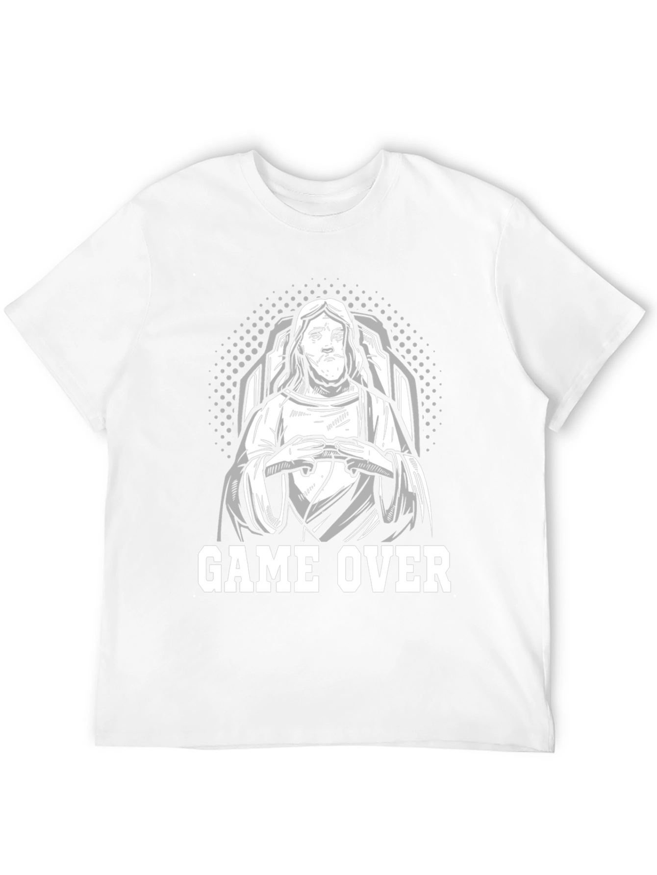 Black Game Over Jesus T-Shirt view 12