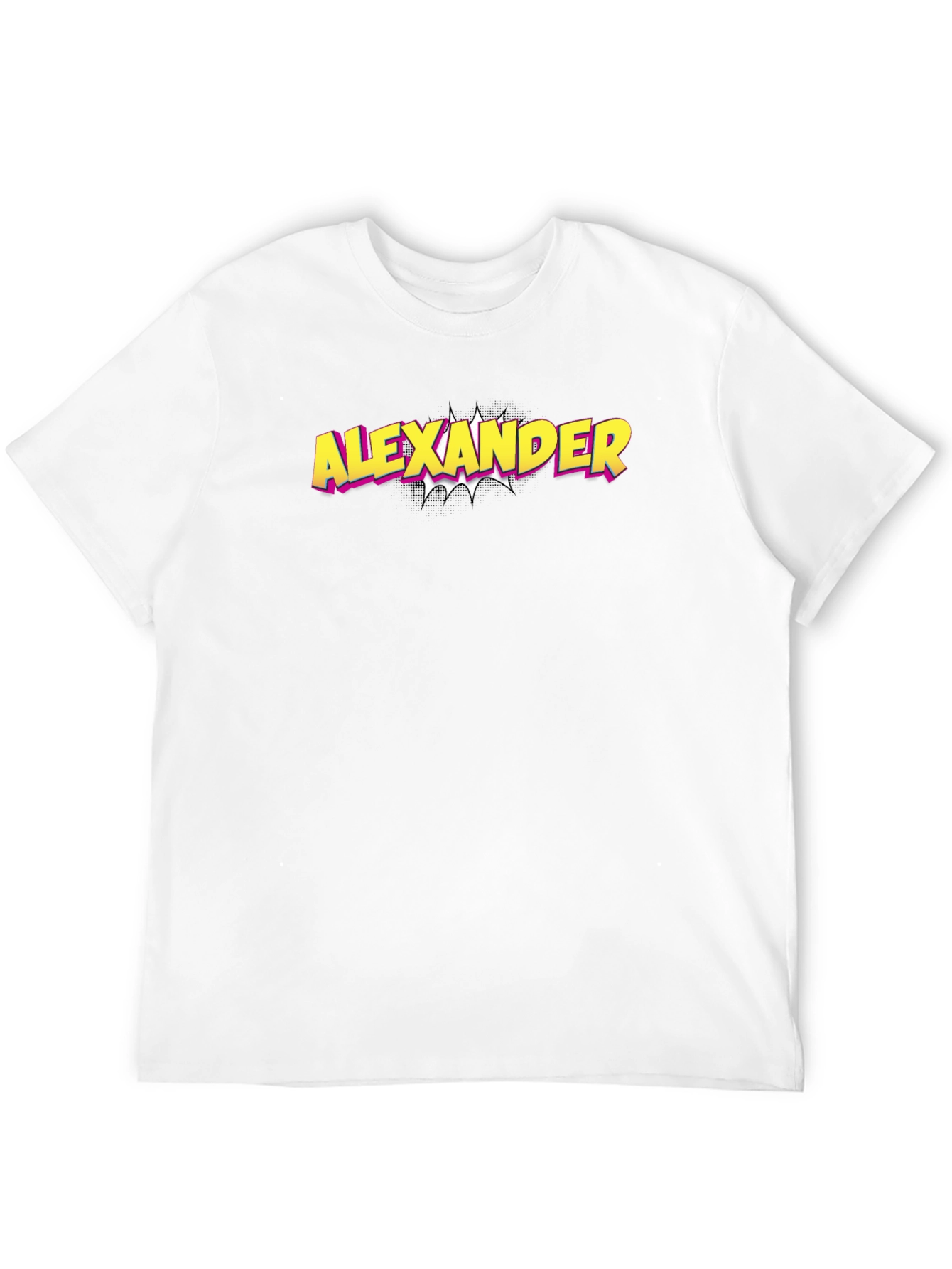 Black Alexander Comic Style Graphic Tee - Black view 12