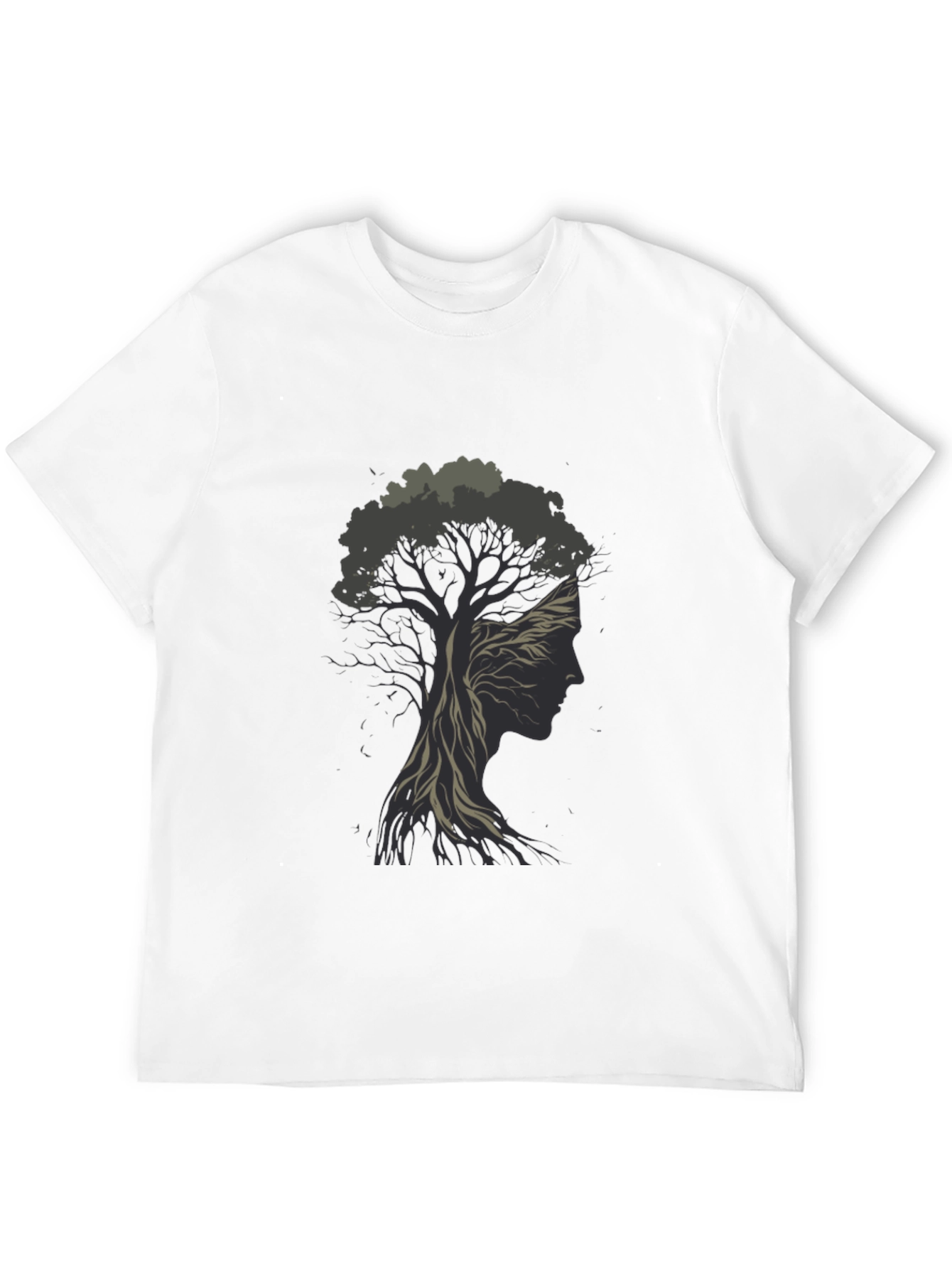 Black Nature's Silhouette Tee - Black Graphic T-Shirt view 12