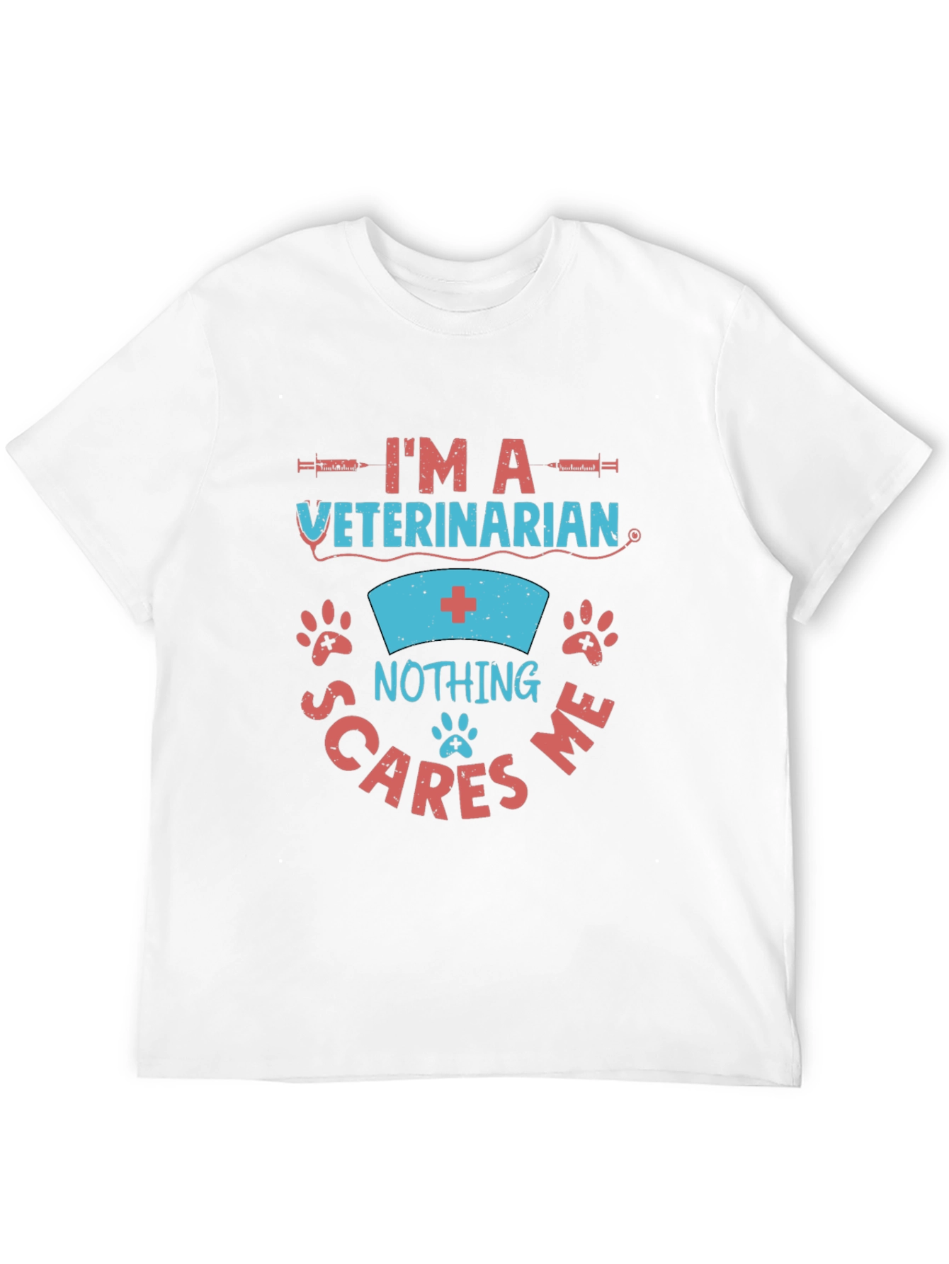 Black Veterinarian Nothing Scares Me Graphic T-Shirt view 12