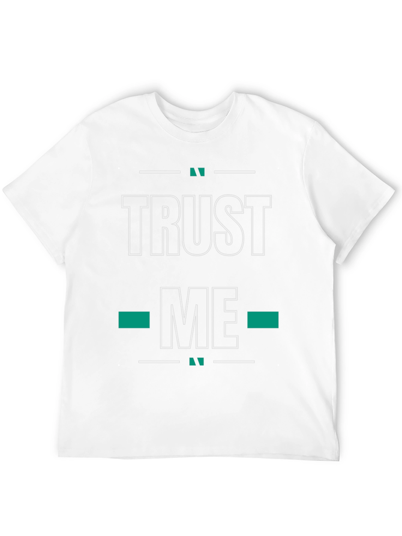 Black Trust Me Graphic Tee - Black Cotton Blend view 12