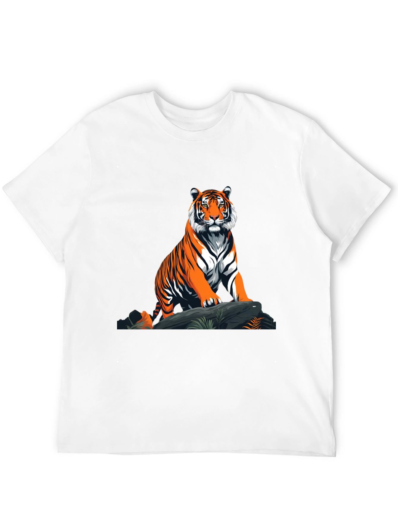 Black Tiger Graphic T-Shirt - Bold Animal Print Tee view 12