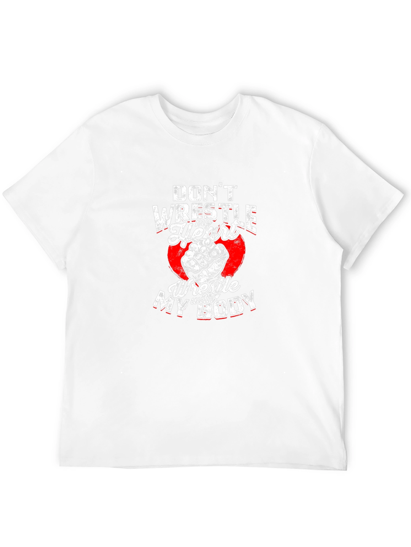 Black Wrestle My Body T-Shirt: Funny Wrestling Tee view 12