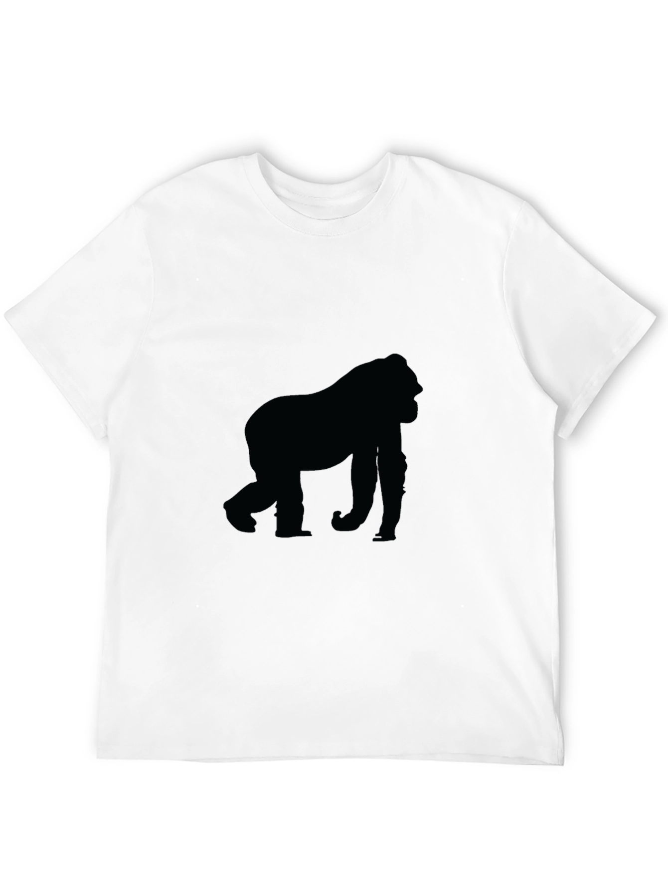 Black Black Gorilla Silhouette T-Shirt view 12
