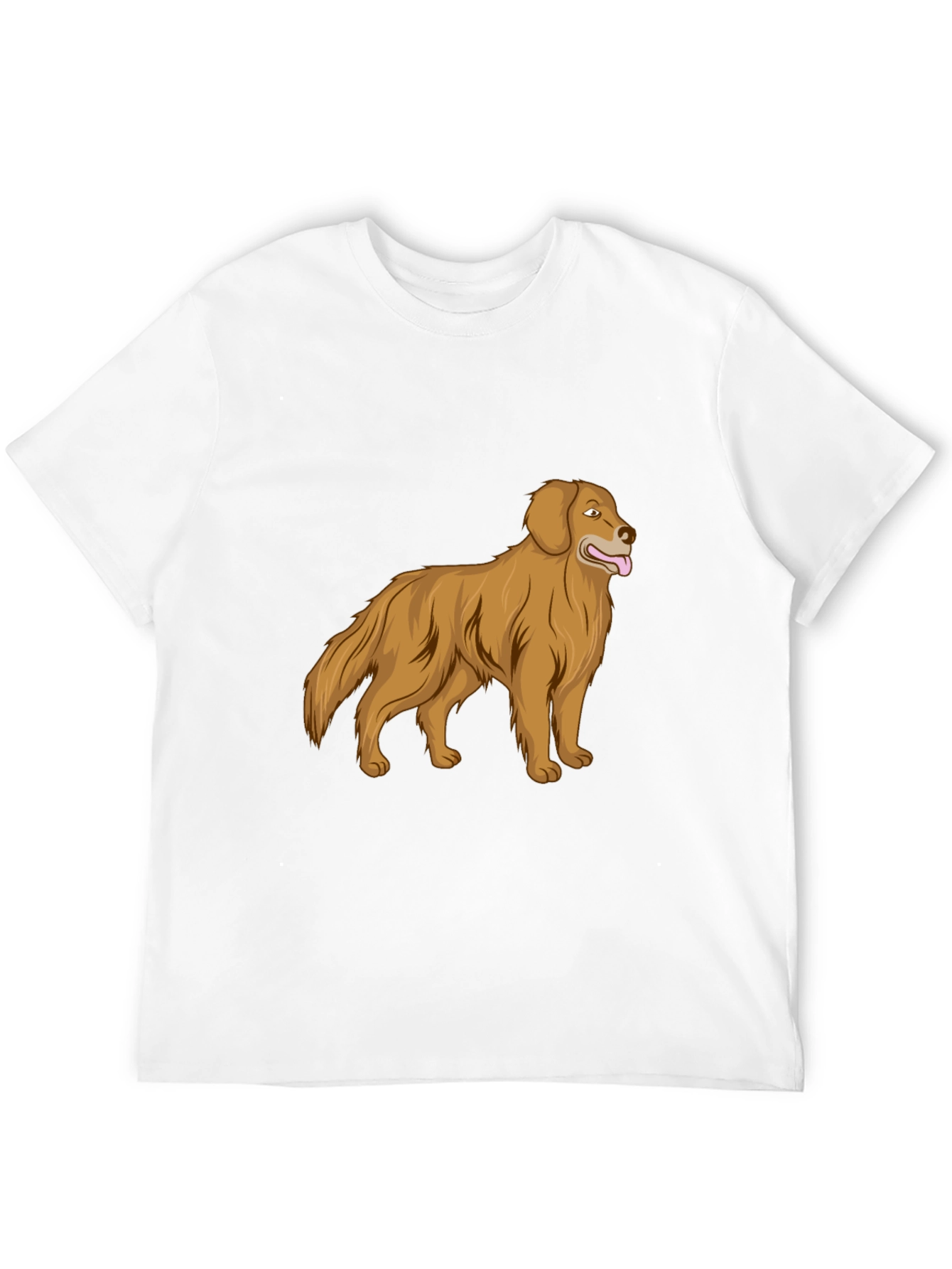 Black Golden Retriever Graphic Print T-Shirt view 12