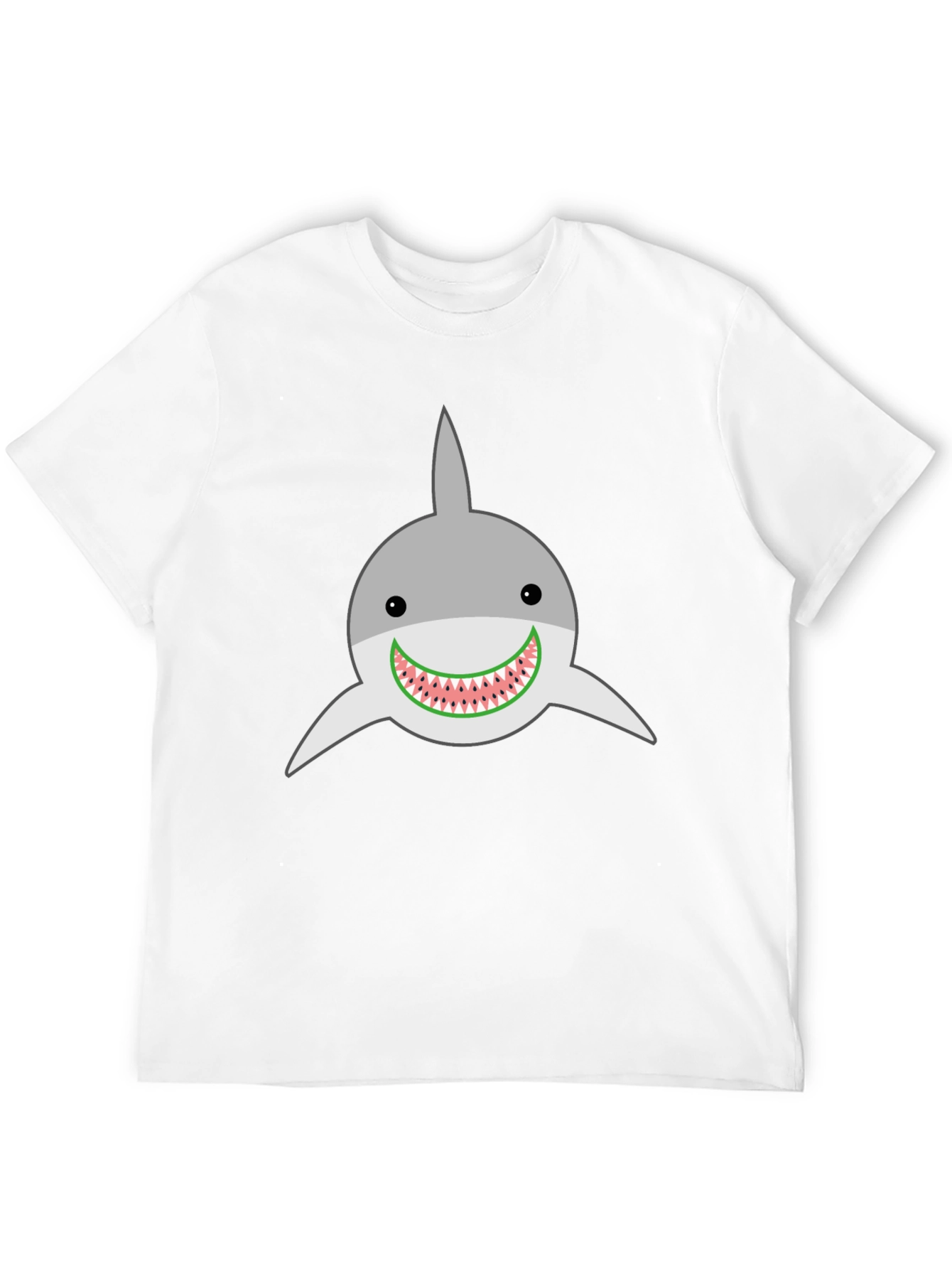 Black Shark Watermelon Funny Graphic Tee view 12
