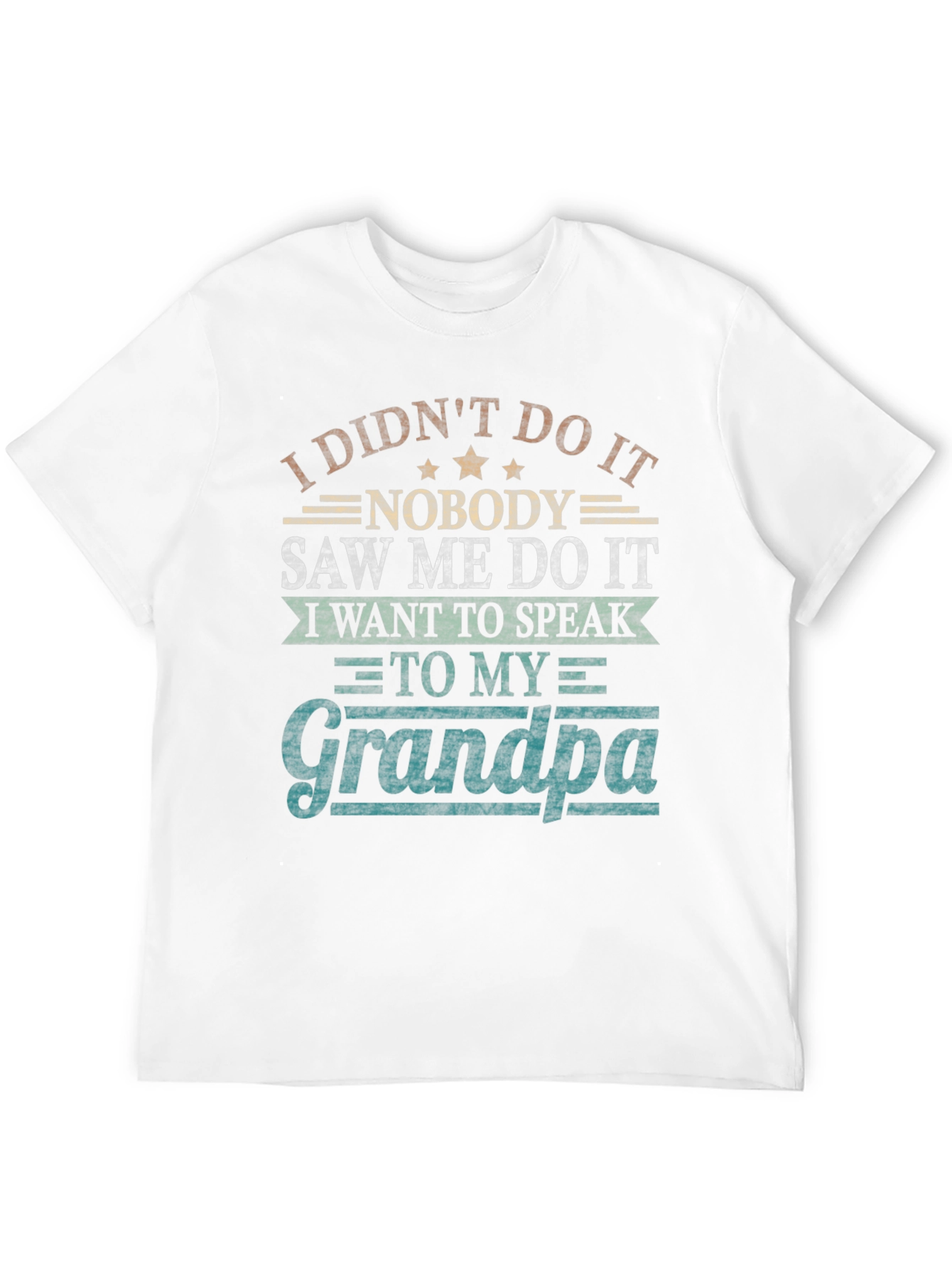 Black I Didn't Do It Grandpa T-Shirt view 12